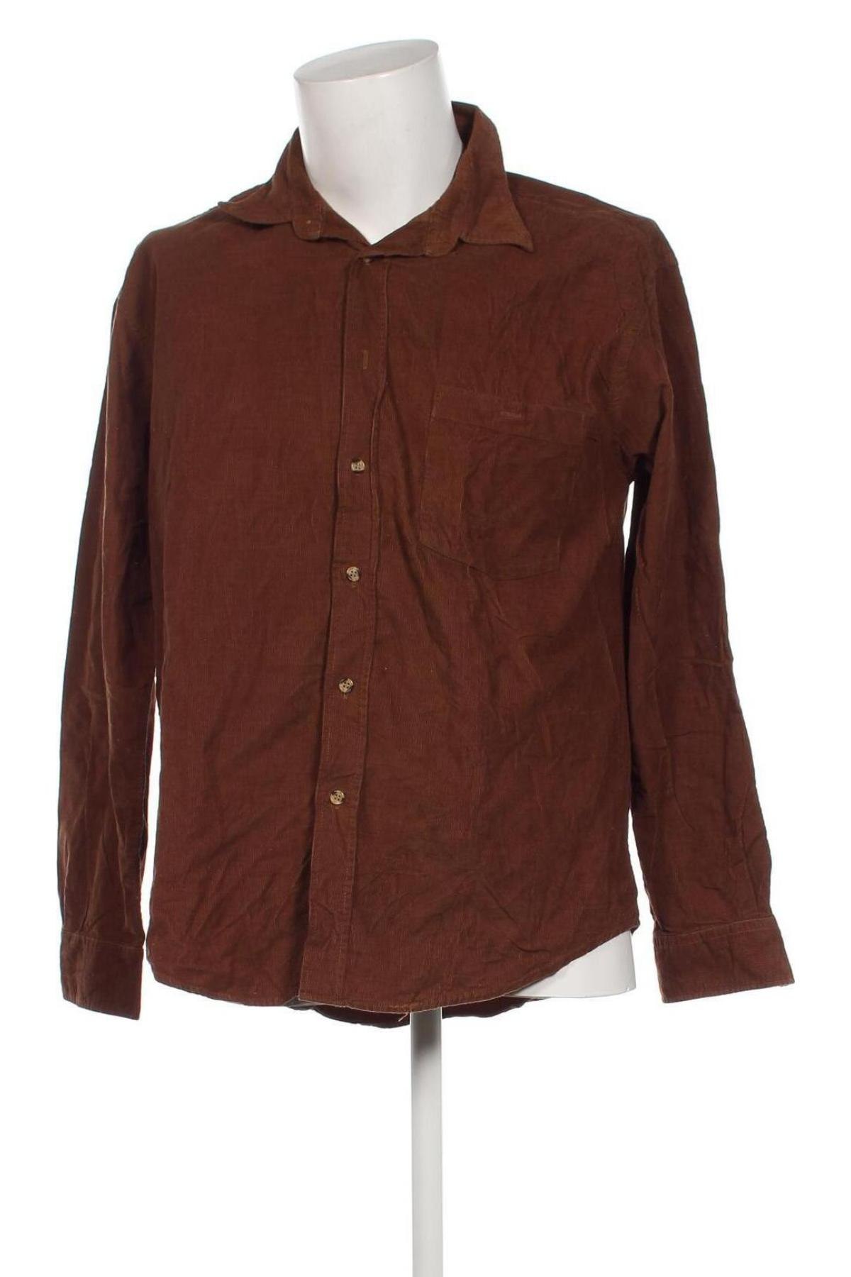 Herrenhemd Prego, Größe M, Farbe Braun, Preis € 4,18