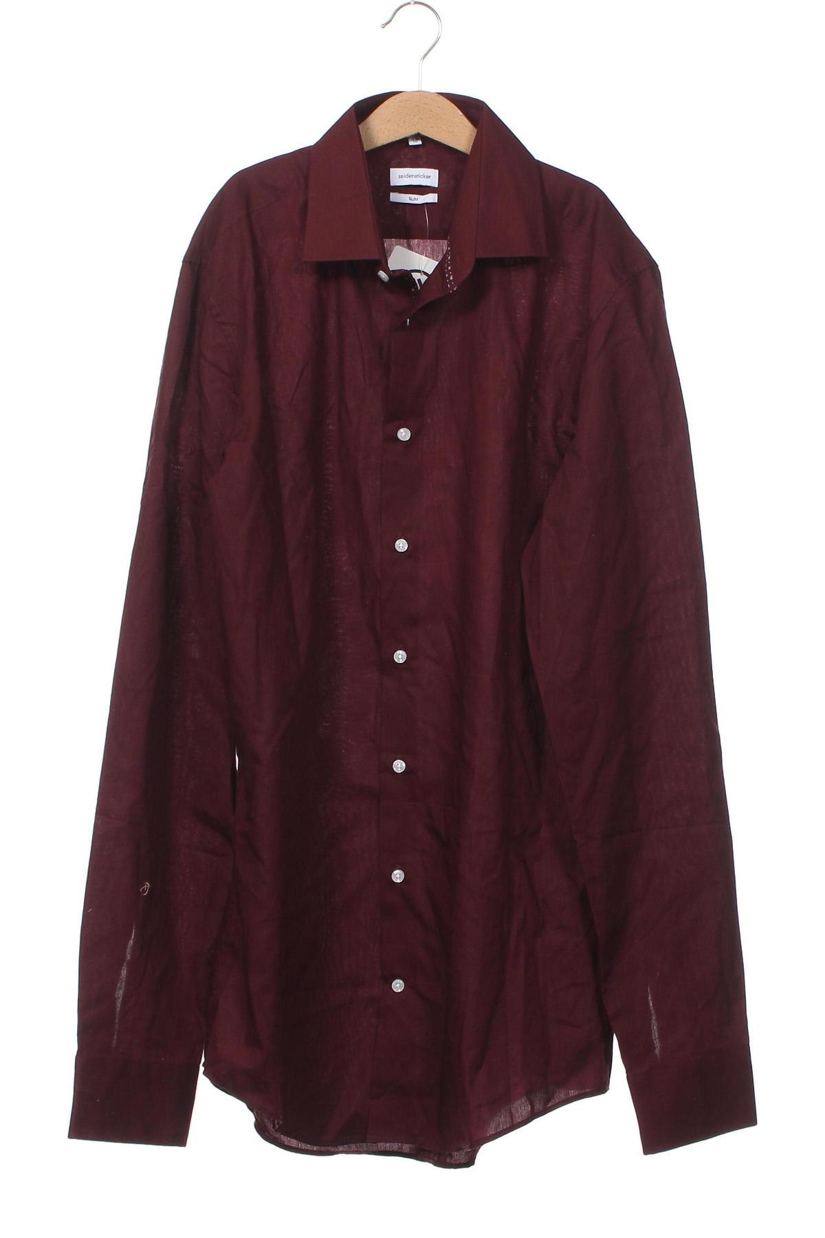 Ανδρικό πουκάμισο Seidensticker, Μέγεθος M, Χρώμα Κόκκινο, Τιμή 14,85 €