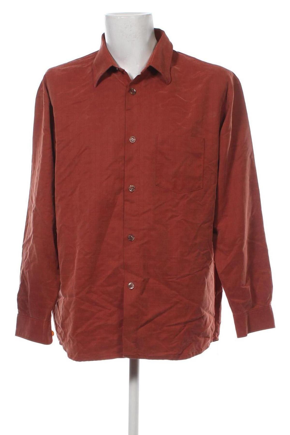 Ανδρικό πουκάμισο Signum, Μέγεθος L, Χρώμα Πορτοκαλί, Τιμή 4,31 €
