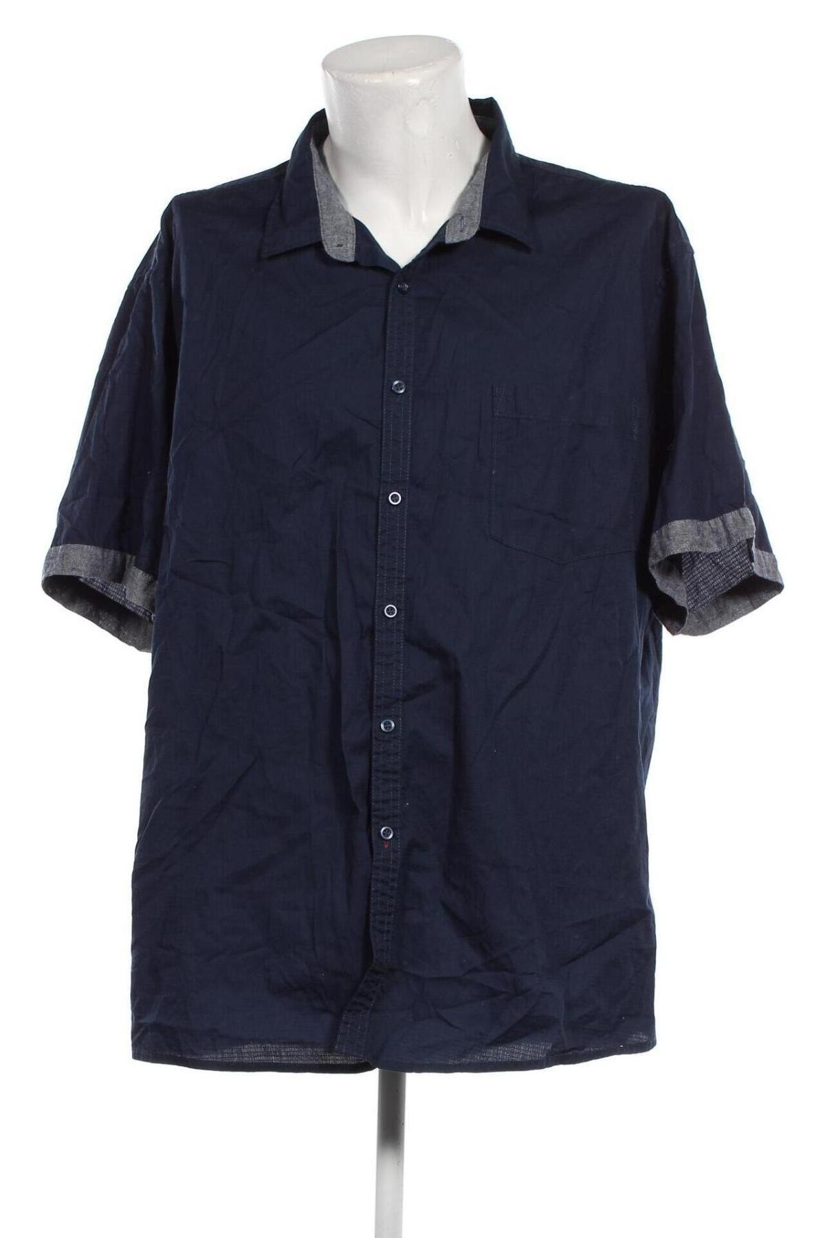 Ανδρικό πουκάμισο Straight Up, Μέγεθος 5XL, Χρώμα Μπλέ, Τιμή 17,94 €