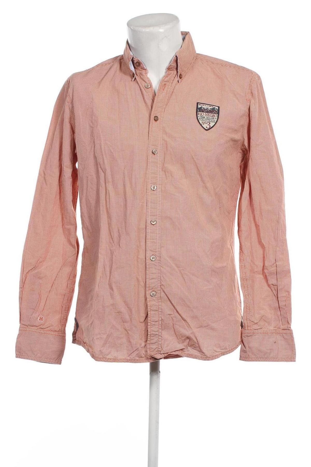 Ανδρικό πουκάμισο Tom Tailor, Μέγεθος L, Χρώμα Πορτοκαλί, Τιμή 14,85 €