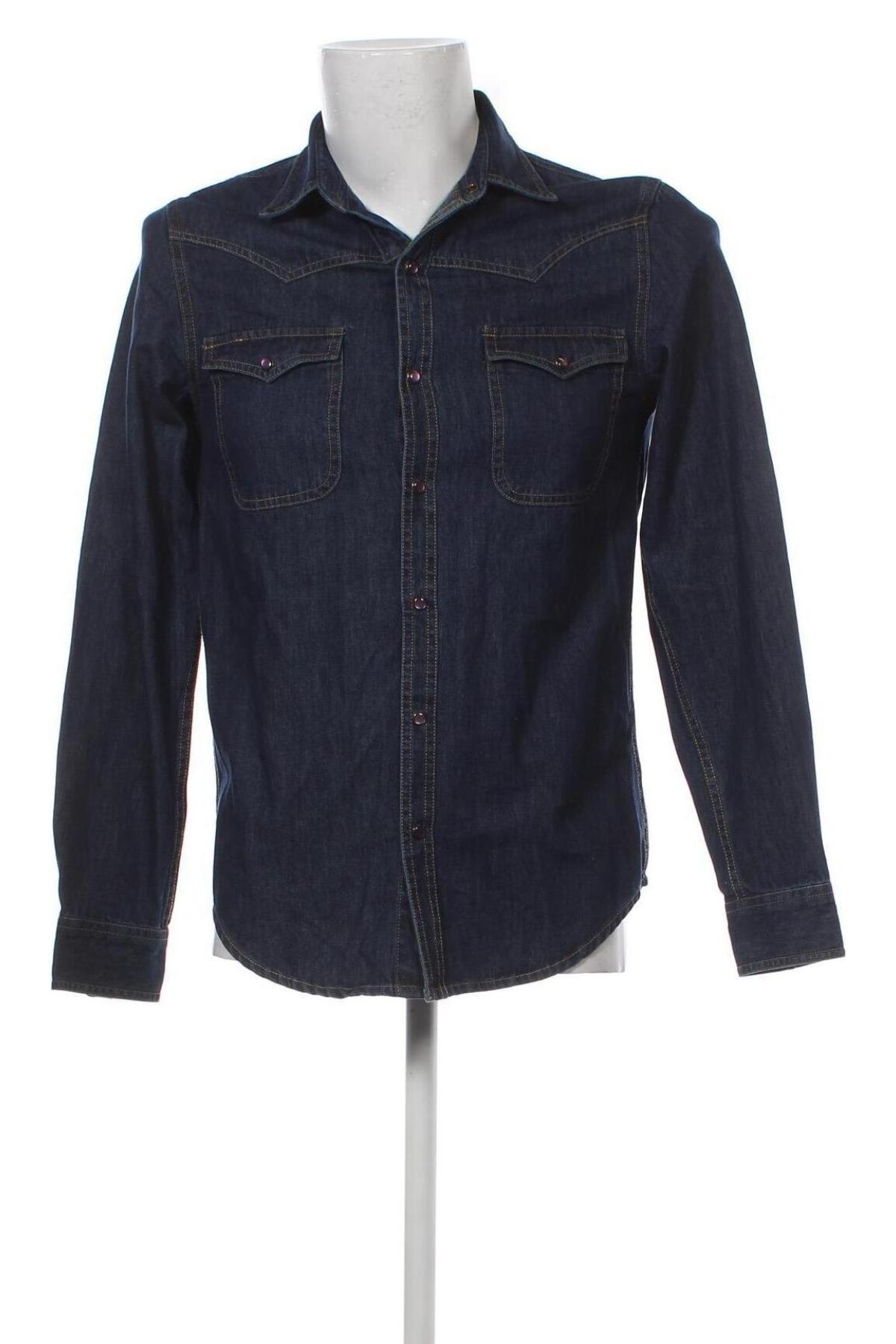 Ανδρικό πουκάμισο Topman, Μέγεθος S, Χρώμα Μπλέ, Τιμή 30,63 €