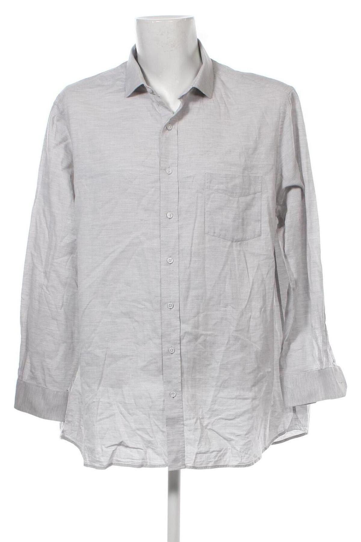 Herrenhemd Walbusch, Größe XXL, Farbe Grau, Preis 8,41 €
