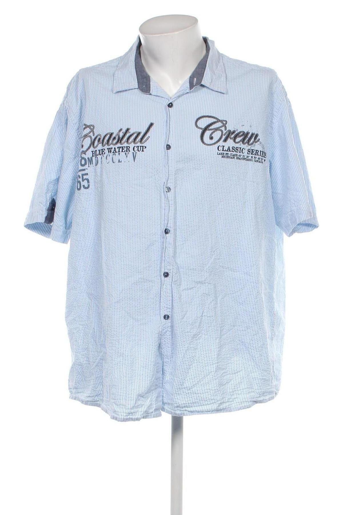 Ανδρικό πουκάμισο Watson's, Μέγεθος 4XL, Χρώμα Μπλέ, Τιμή 14,85 €