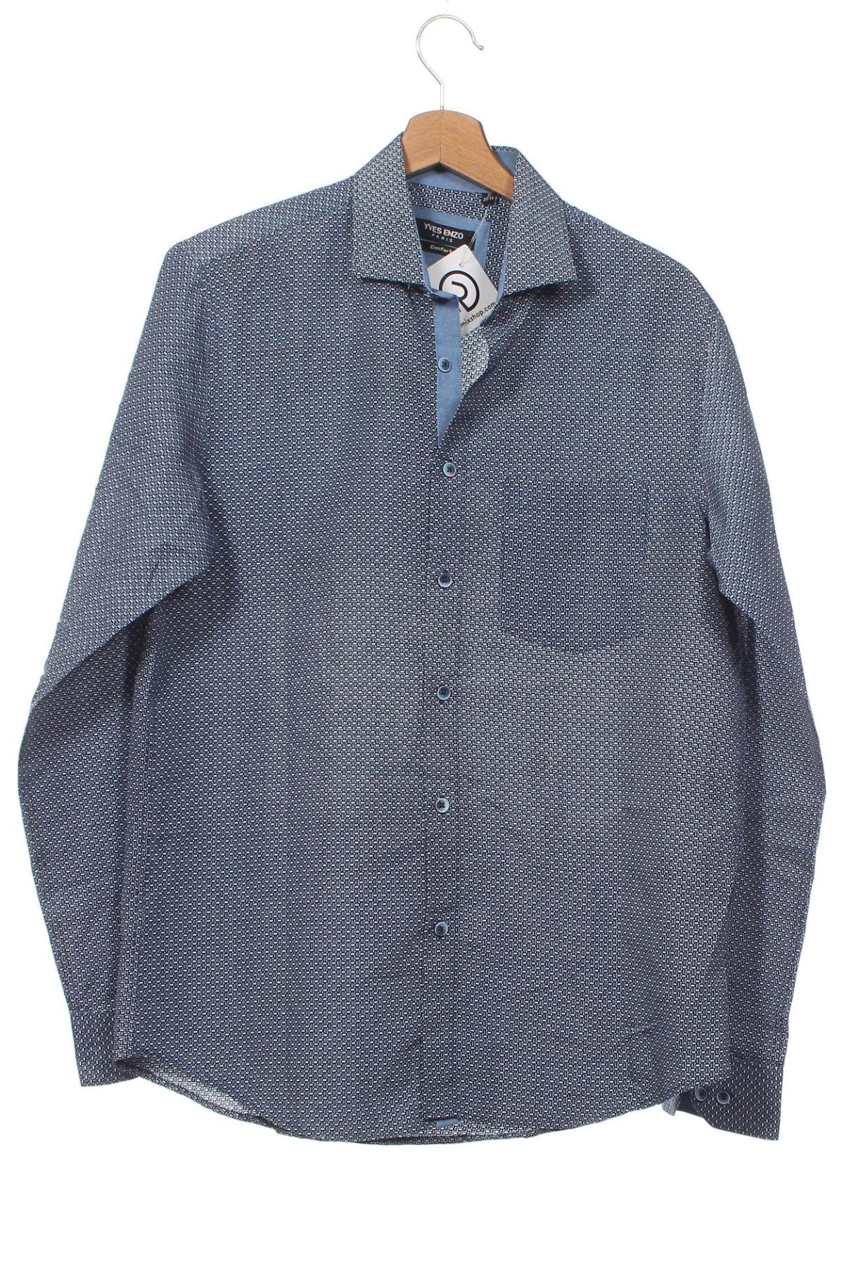 Мъжка риза Yves Enzo, Размер S, Цвят Многоцветен, Цена 4,94 лв.