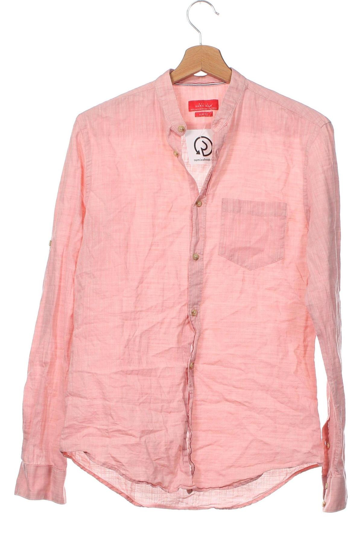 Pánská košile  Zara Man, Velikost S, Barva Oranžová, Cena  182,00 Kč