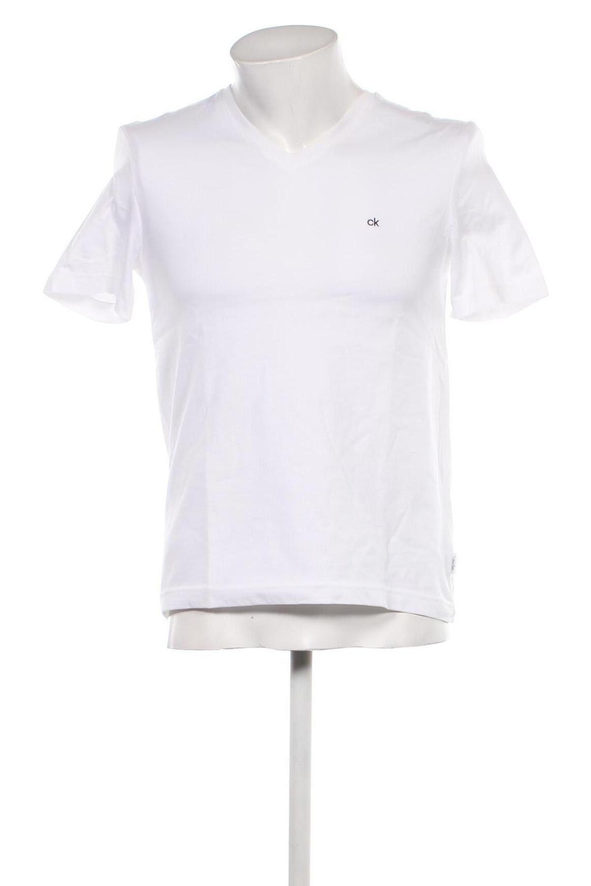 Мъжка тениска Calvin Klein, Размер S, Цвят Бял, Цена 63,00 лв.