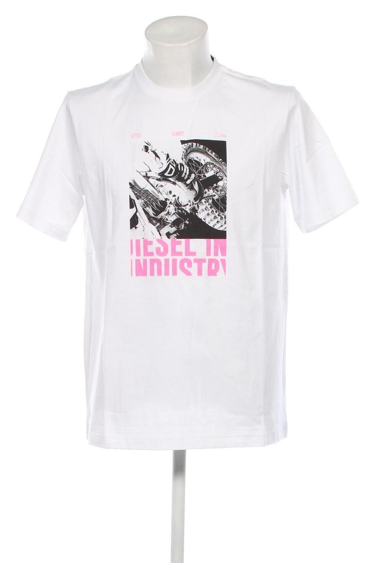 Ανδρικό t-shirt Diesel, Μέγεθος L, Χρώμα Λευκό, Τιμή 97,50 €