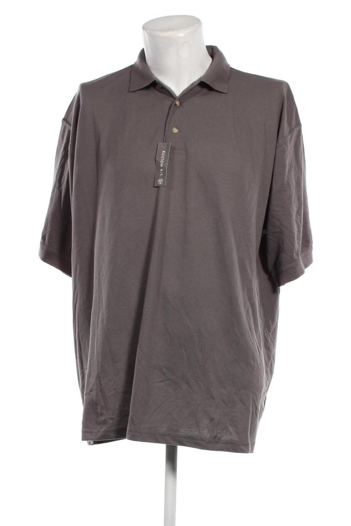 Мъжка тениска Kustom Kit, Размер 3XL, Цвят Сив, Цена 22,80 лв.