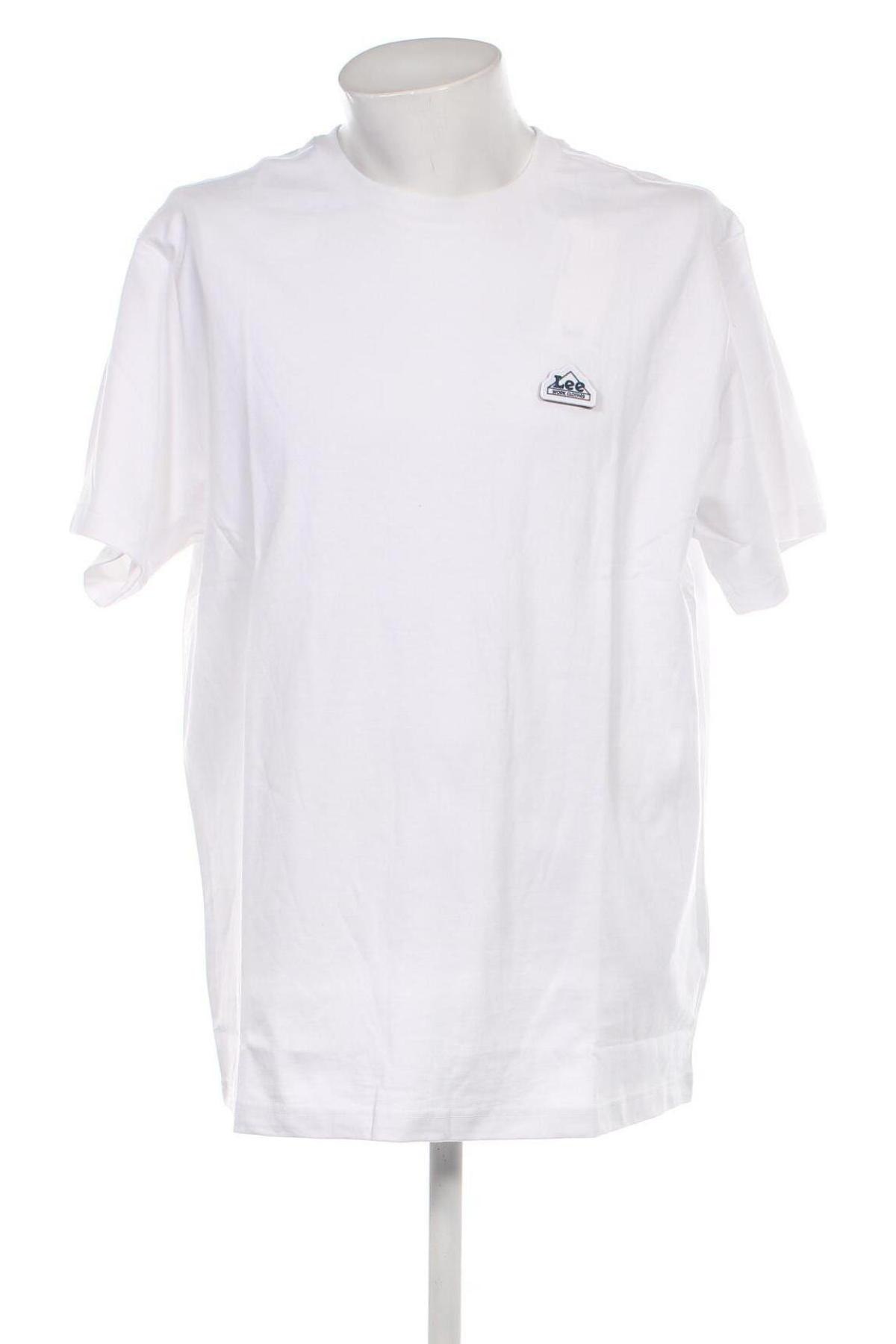 Ανδρικό t-shirt Lee, Μέγεθος XXL, Χρώμα Λευκό, Τιμή 19,56 €