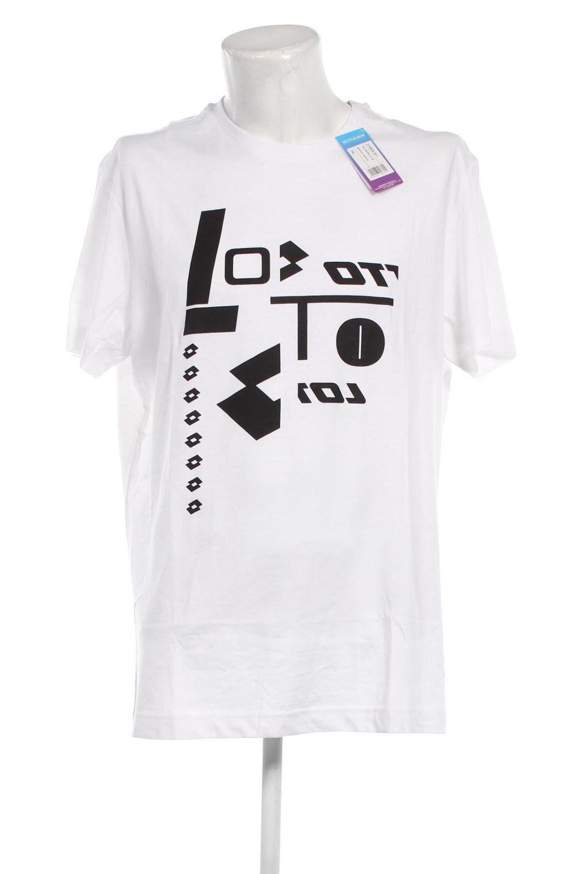 Ανδρικό t-shirt Lotto, Μέγεθος 3XL, Χρώμα Λευκό, Τιμή 17,00 €
