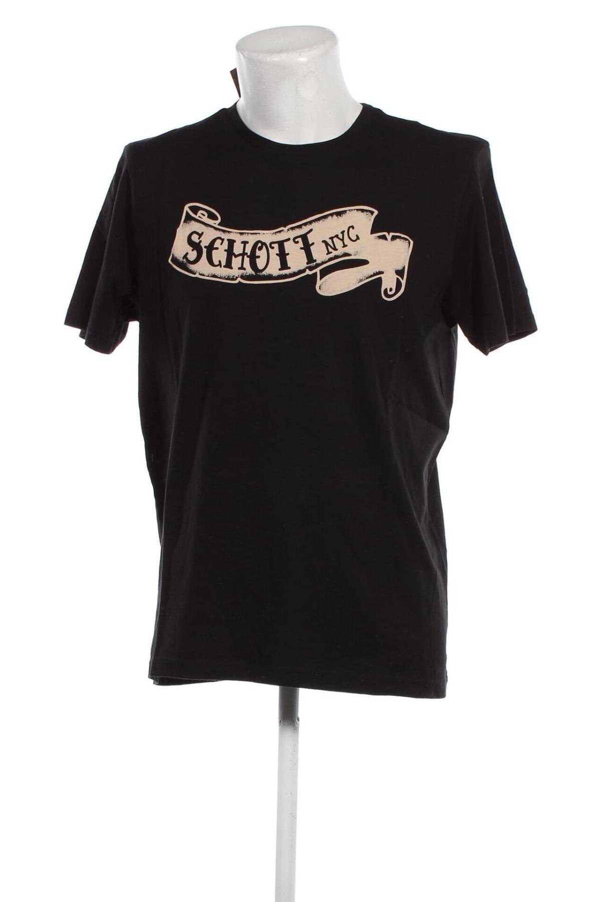 Ανδρικό t-shirt Schott, Μέγεθος XL, Χρώμα Μαύρο, Τιμή 31,90 €