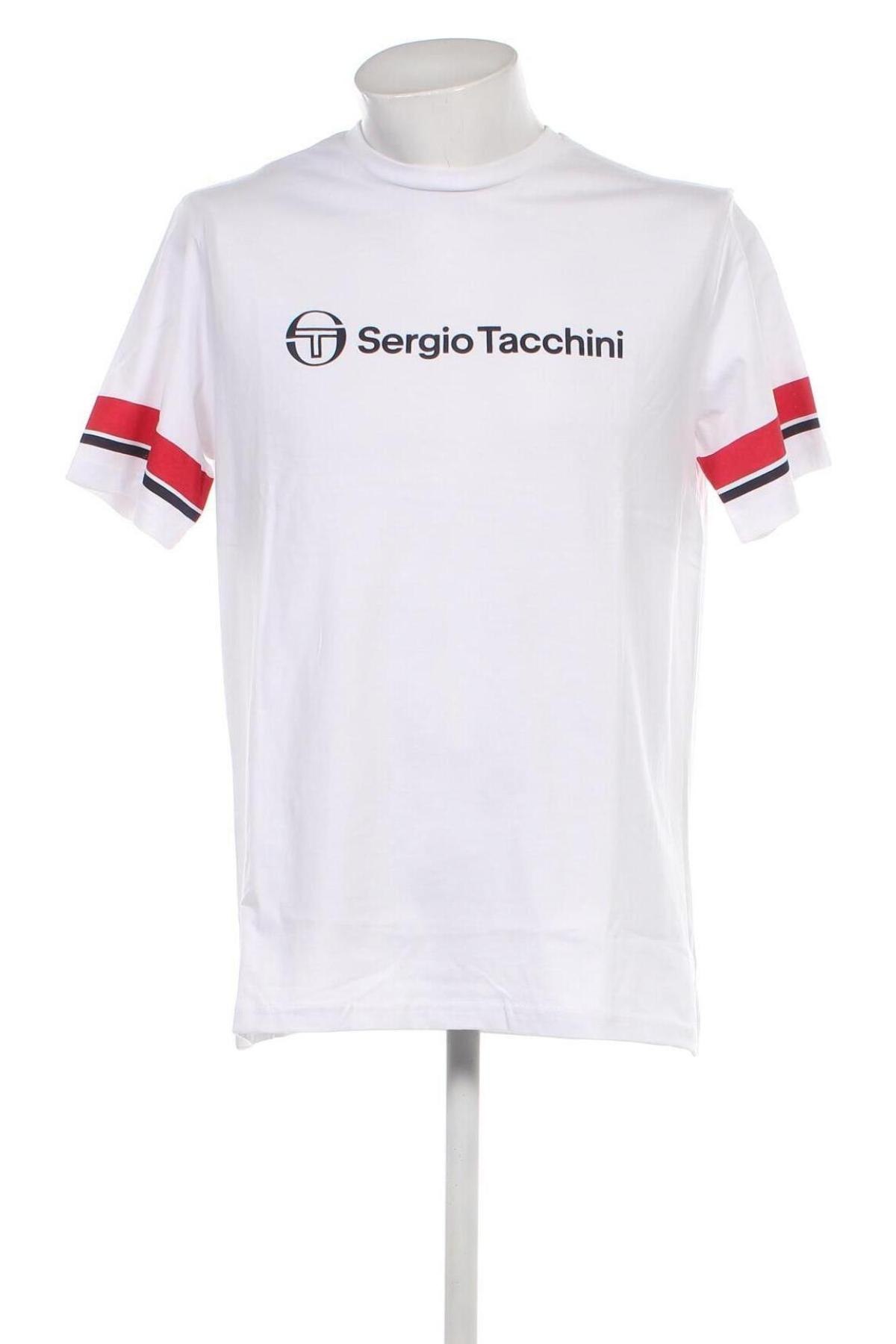 Męski T-shirt Sergio Tacchini, Rozmiar L, Kolor Biały, Cena 175,81 zł
