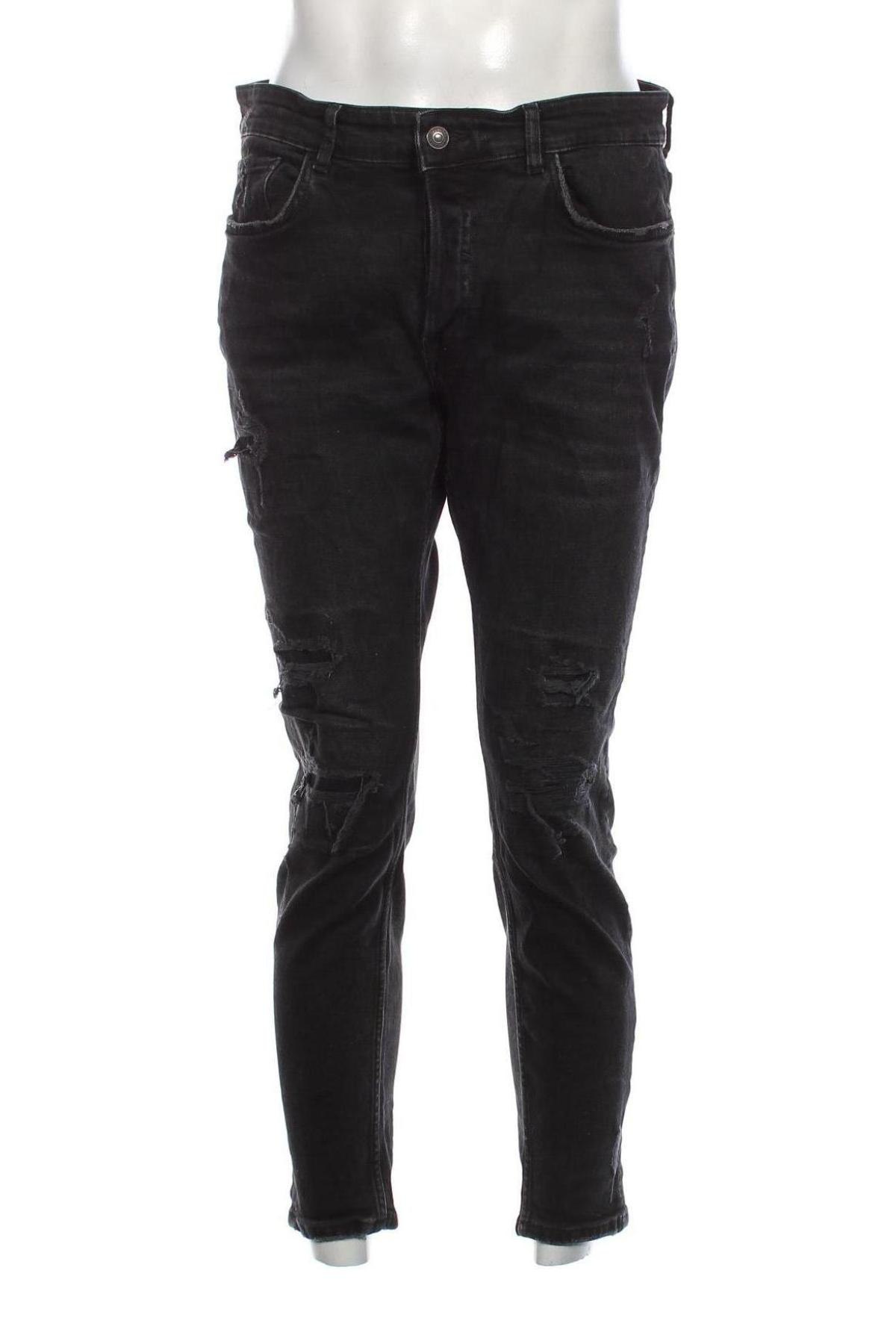 Herren Jeans Zara, Größe L, Farbe Schwarz, Preis 13,92 €