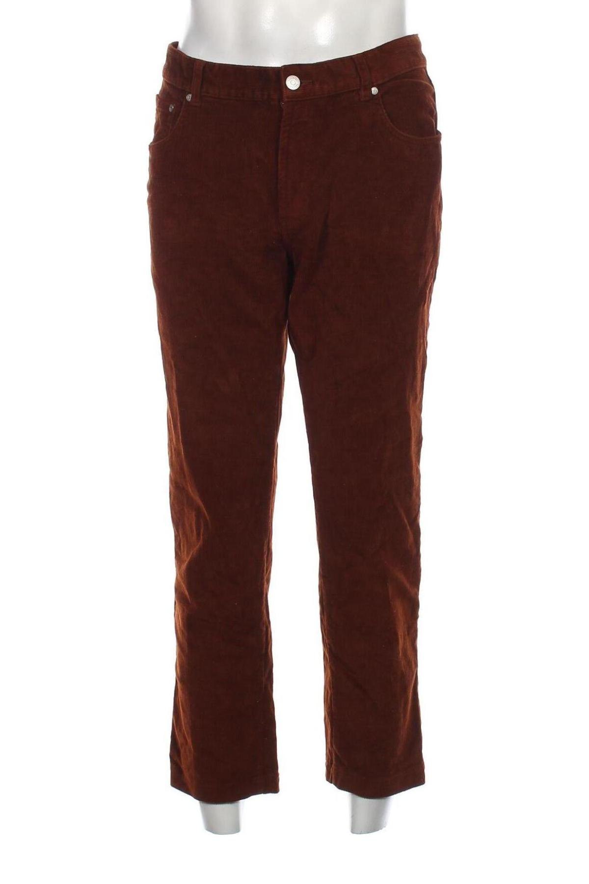 Ανδρικό κοτλέ παντελόνι Bexleys, Μέγεθος L, Χρώμα Καφέ, Τιμή 3,59 €