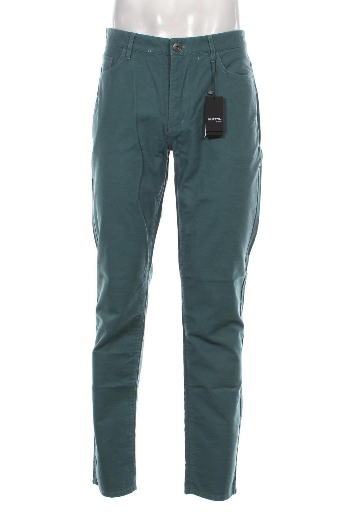 Pánské kalhoty  Burton of London, Velikost L, Barva Zelená, Cena  1 261,00 Kč