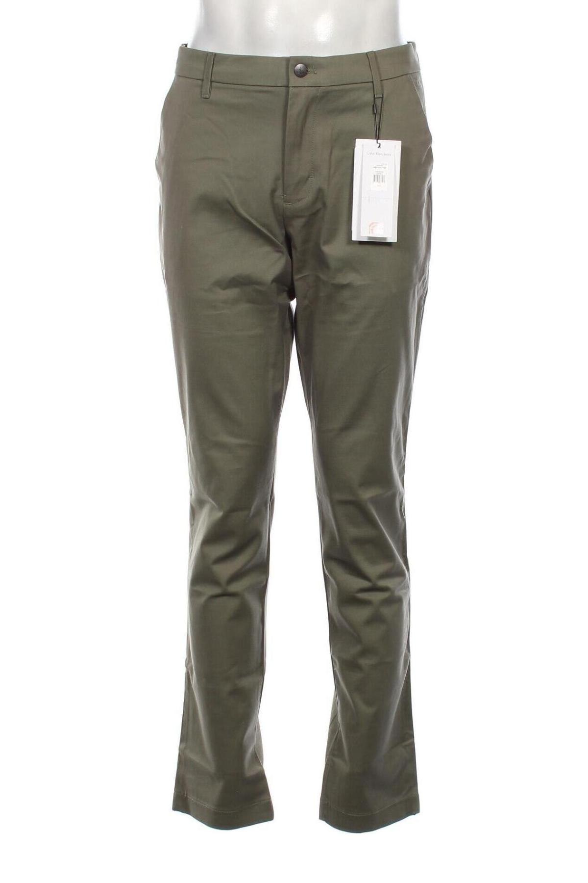 Ανδρικό παντελόνι Calvin Klein, Μέγεθος L, Χρώμα Πράσινο, Τιμή 77,32 €