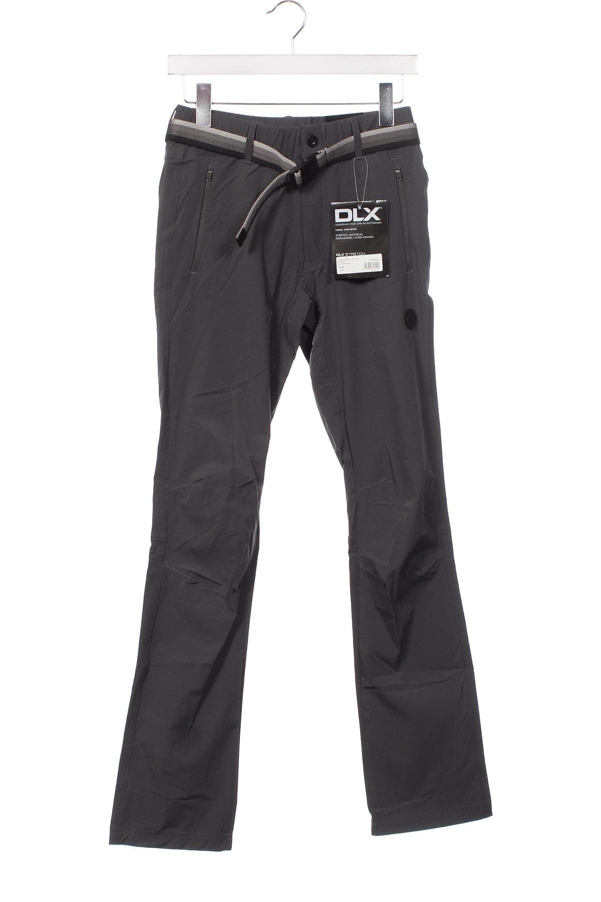 Ανδρικό παντελόνι DLX, Μέγεθος XS, Χρώμα Γκρί, Τιμή 9,65 €