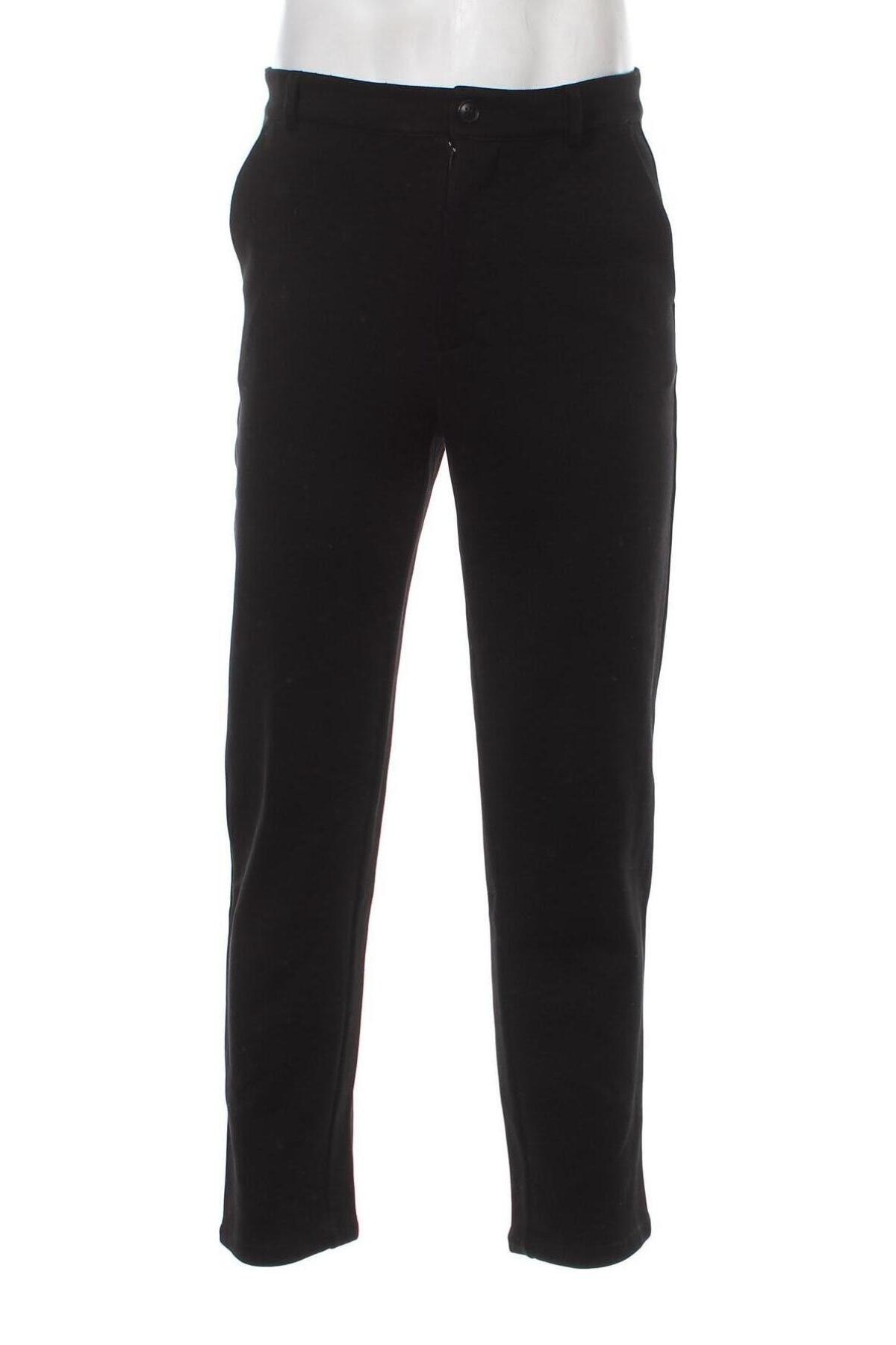 Ανδρικό παντελόνι Dan Fox X About You, Μέγεθος L, Χρώμα Μαύρο, Τιμή 44,85 €