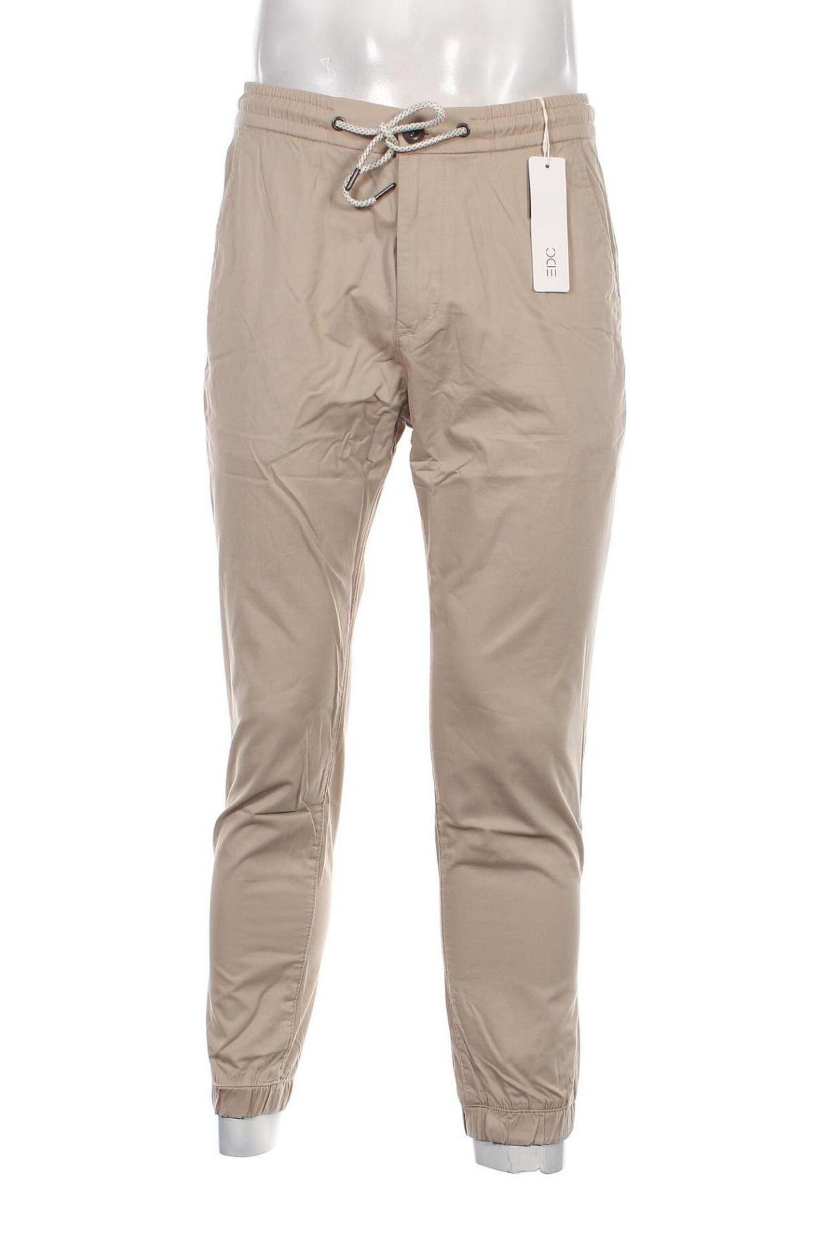 Ανδρικό παντελόνι Edc By Esprit, Μέγεθος M, Χρώμα  Μπέζ, Τιμή 12,11 €