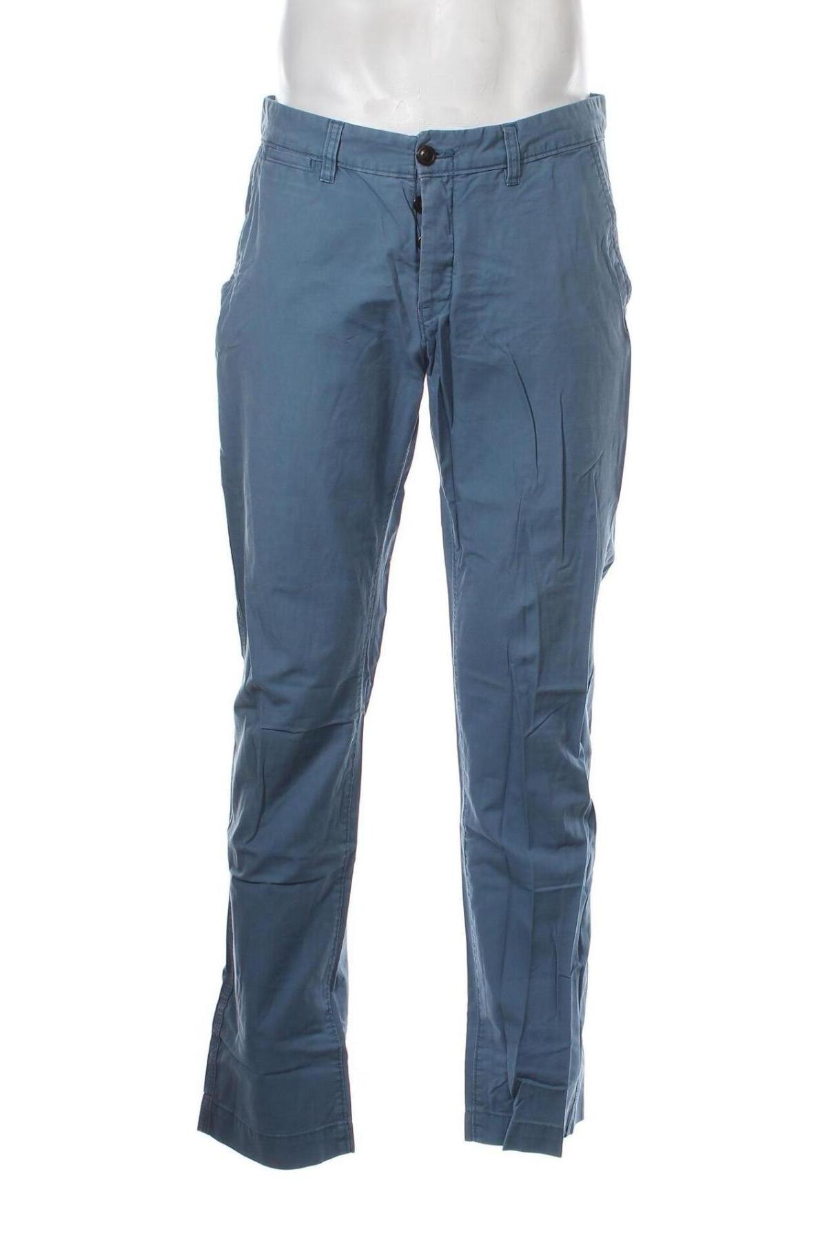 Pantaloni de bărbați H&M L.O.G.G., Mărime M, Culoare Albastru, Preț 102,22 Lei