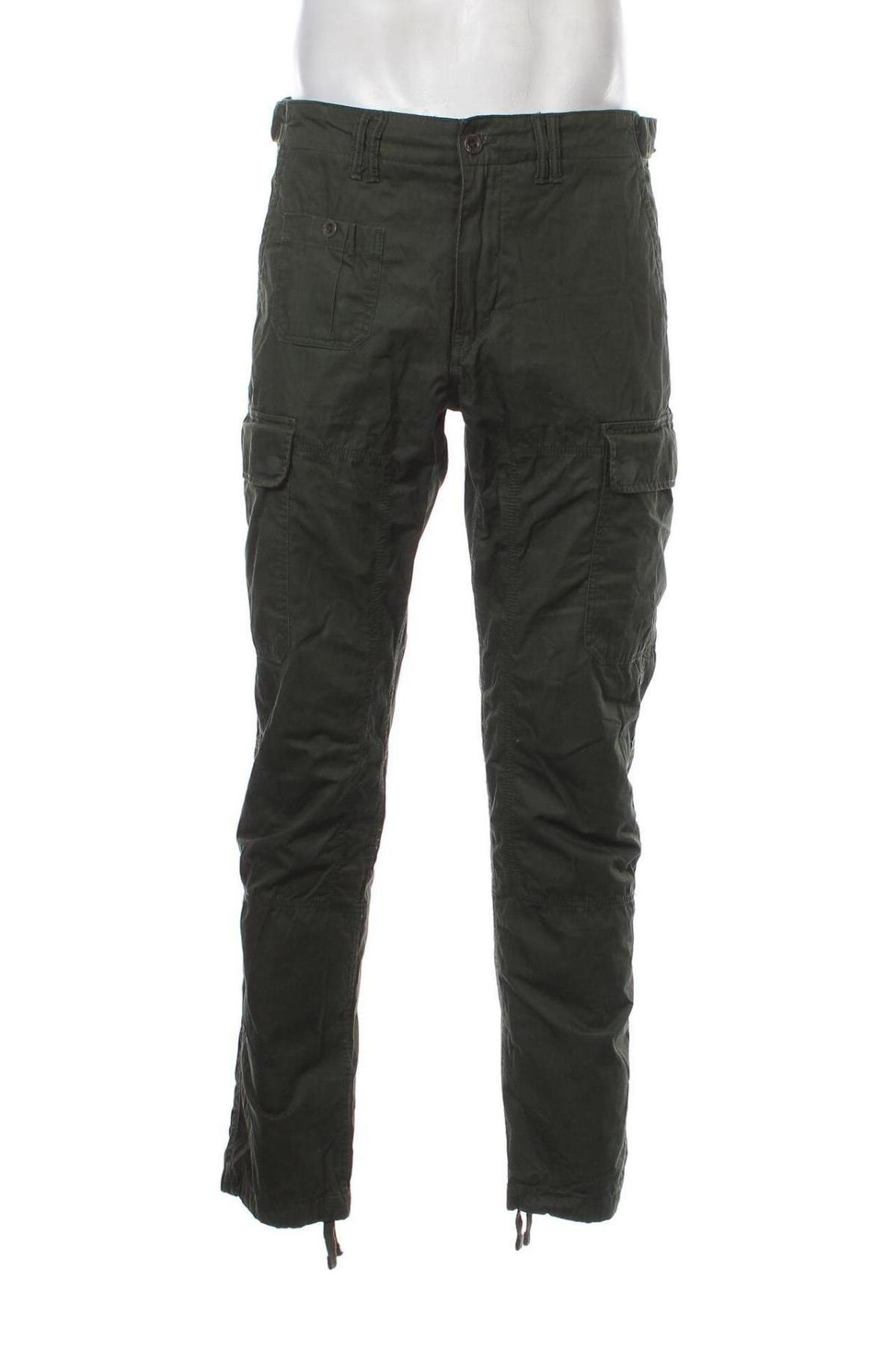 Мъжки панталон H&M L.O.G.G., Размер M, Цвят Зелен, Цена 21,51 лв.
