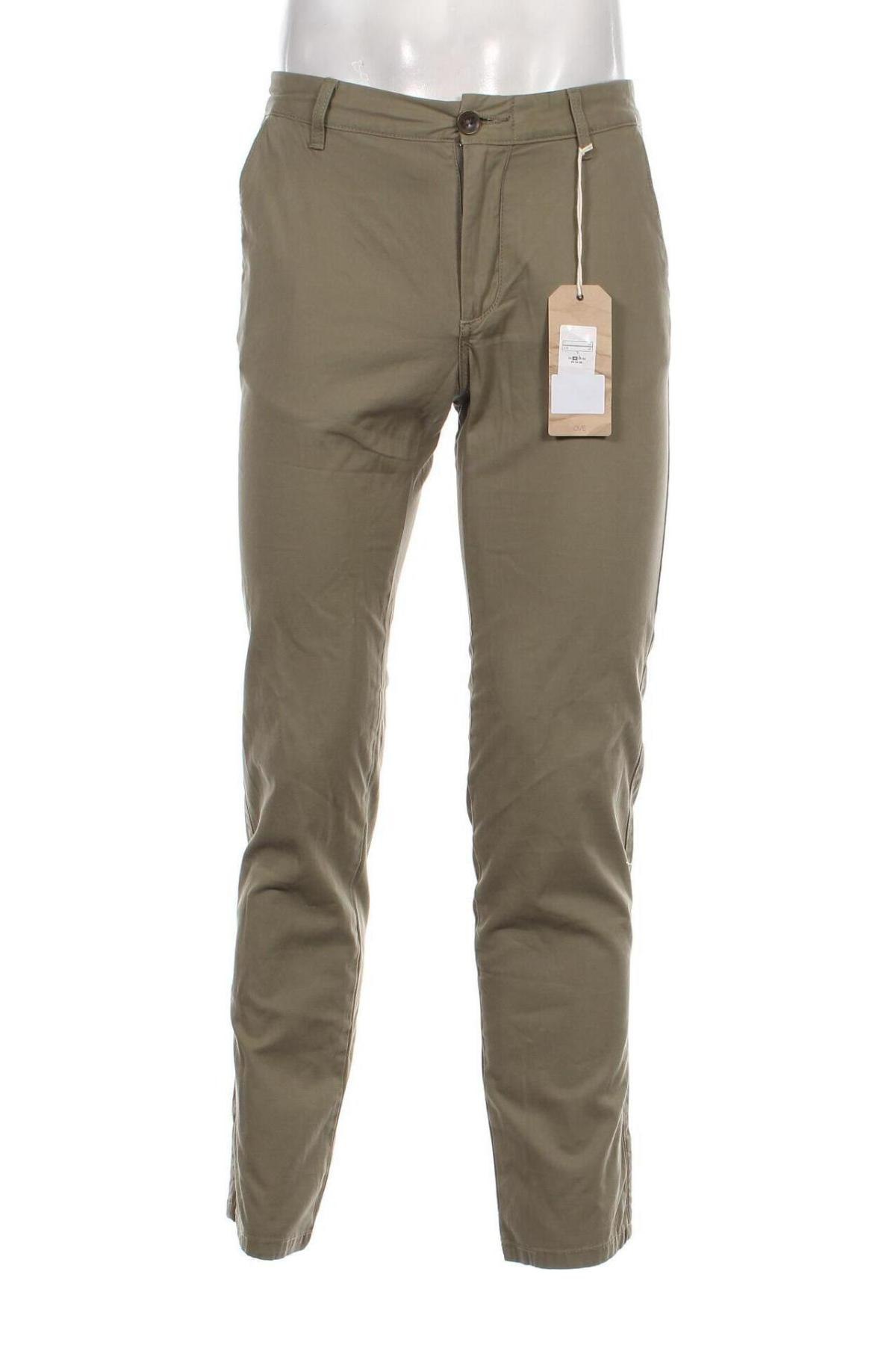 Мъжки панталон Oviesse, Размер M, Цвят Зелен, Цена 16,10 лв.