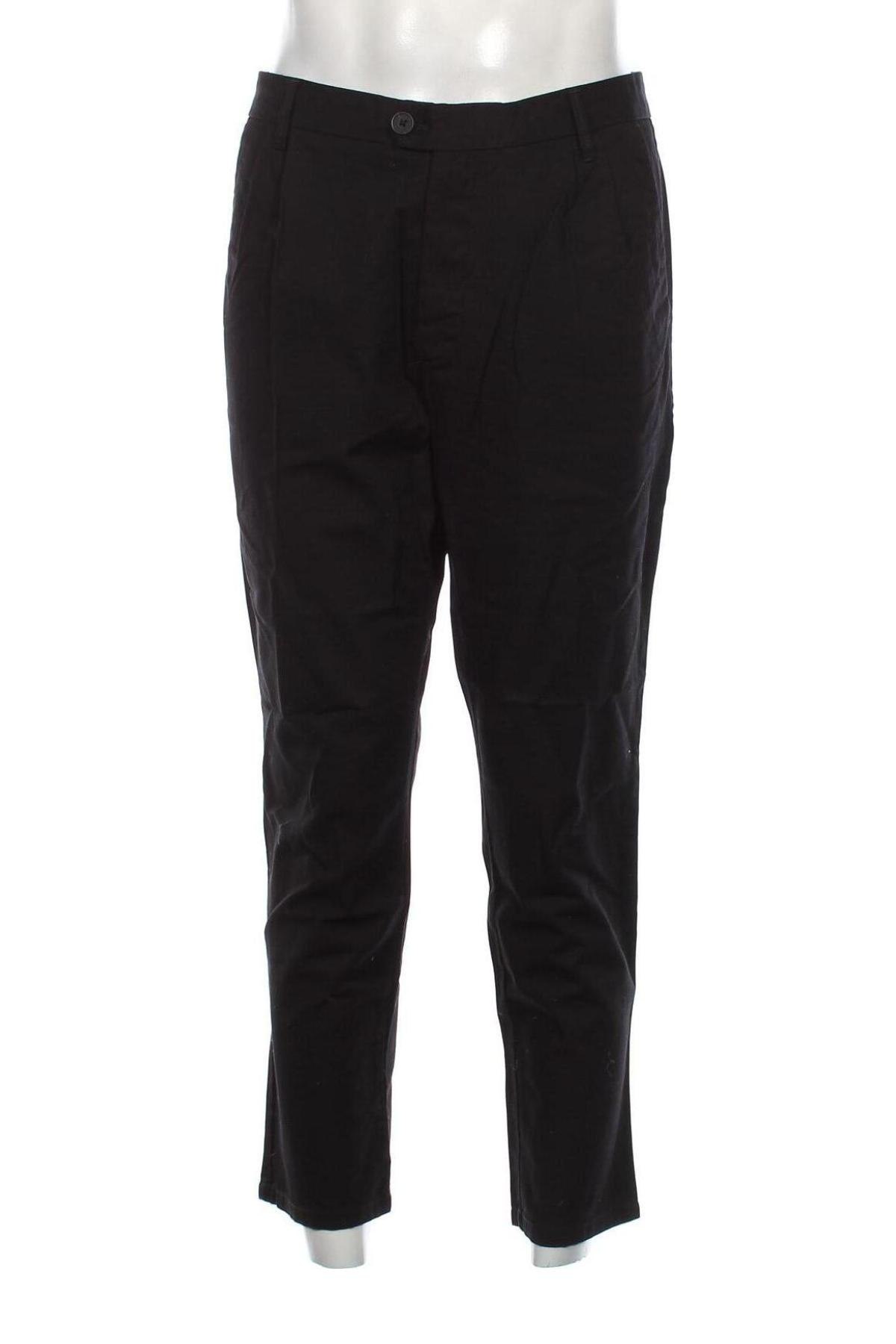 Ανδρικό παντελόνι Springfield, Μέγεθος L, Χρώμα Μαύρο, Τιμή 6,34 €