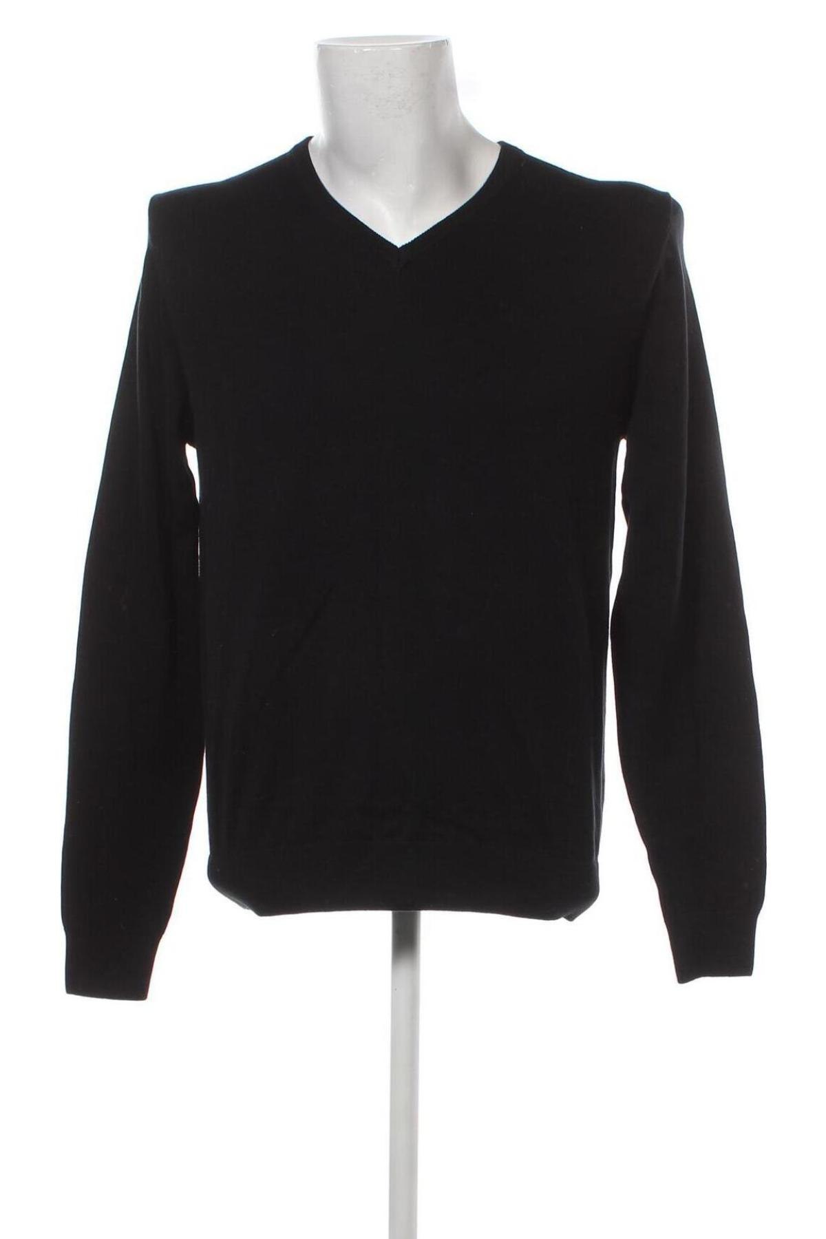 Мъжки пуловер C&A, Размер L, Цвят Черен, Цена 10,12 лв.