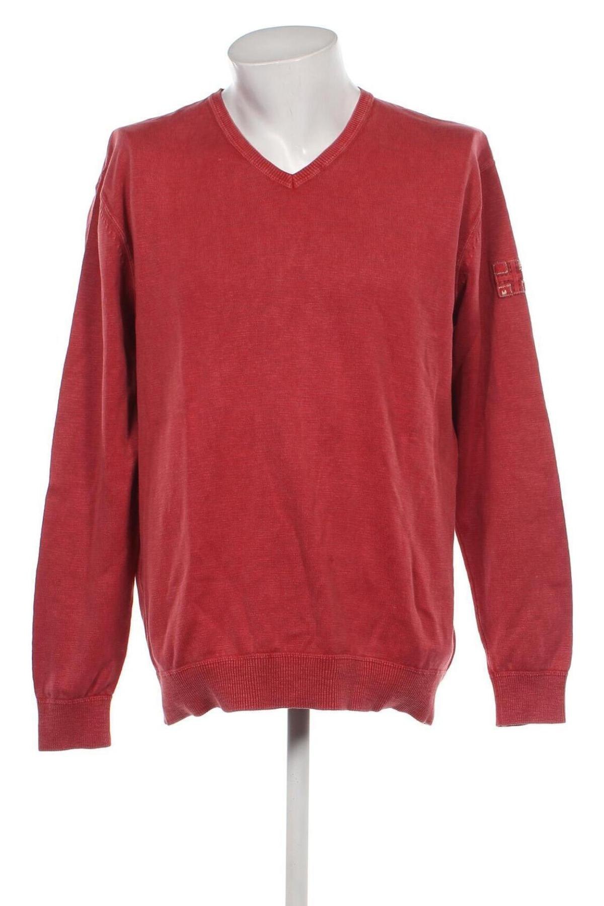 Мъжки пуловер Napapijri, Размер XXL, Цвят Червен, Цена 56,44 лв.