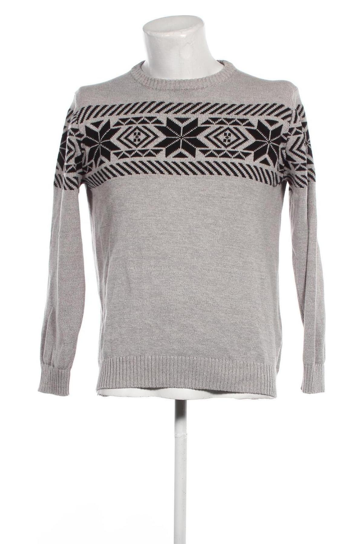 Ανδρικό πουλόβερ Straight Up, Μέγεθος L, Χρώμα Γκρί, Τιμή 6,10 €
