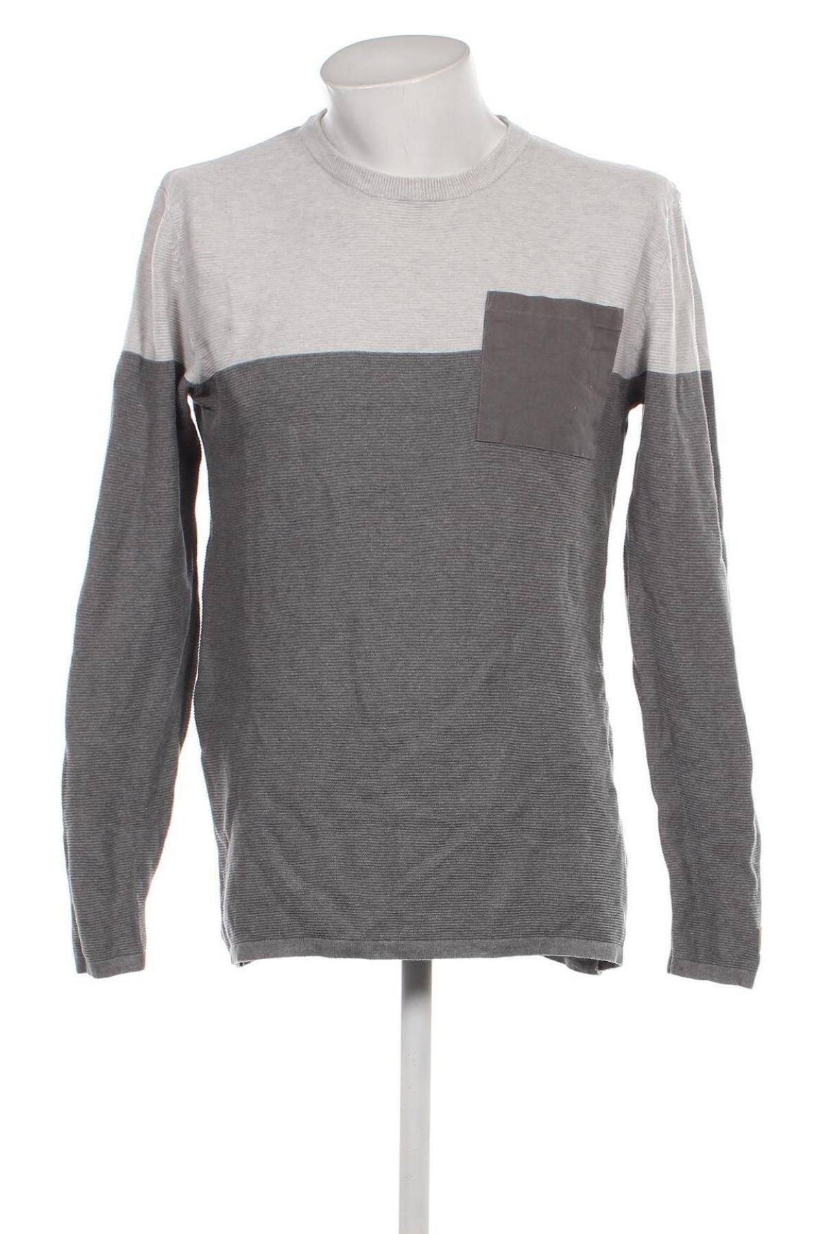 Ανδρικό πουλόβερ Sublevel, Μέγεθος L, Χρώμα Γκρί, Τιμή 4,84 €