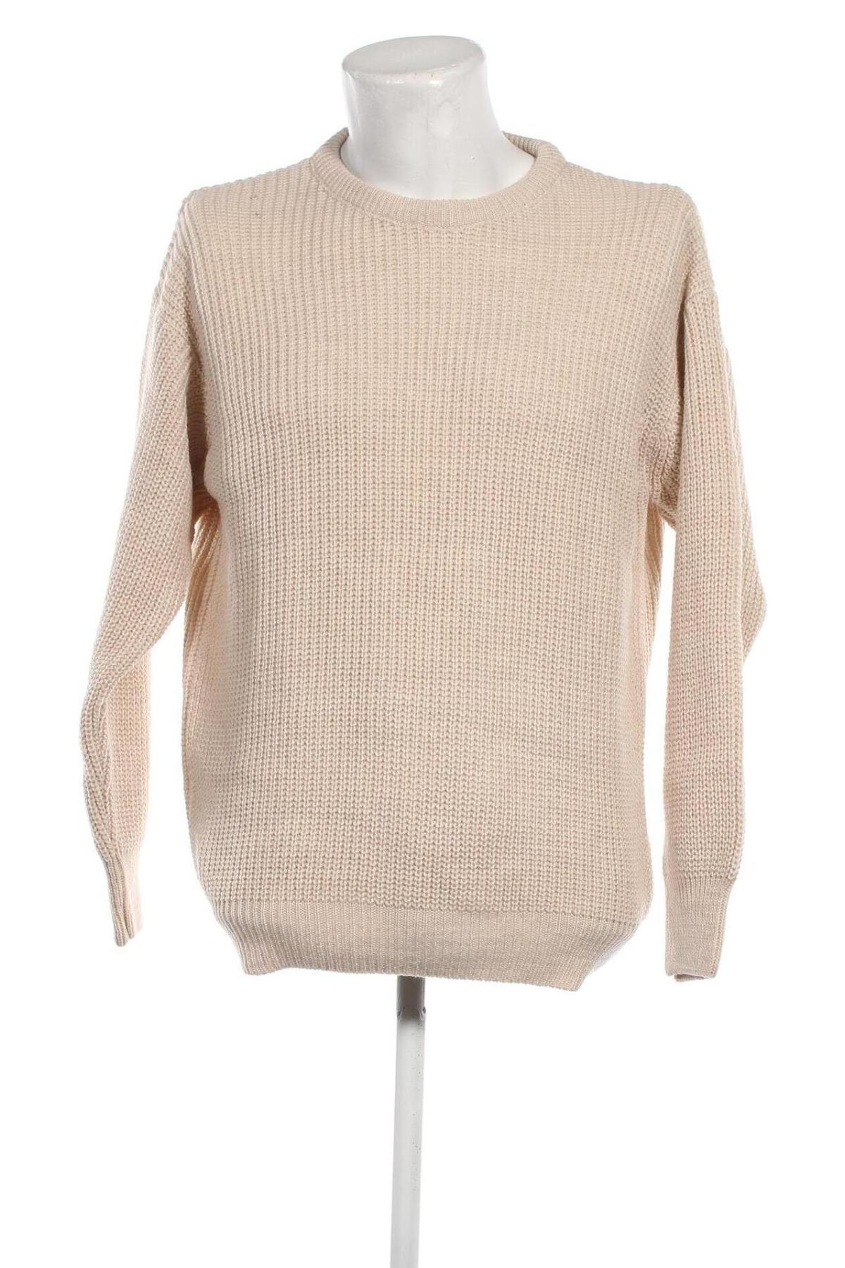 Мъжки пуловер Trendyol, Размер M, Цвят Бежов, Цена 17,28 лв.