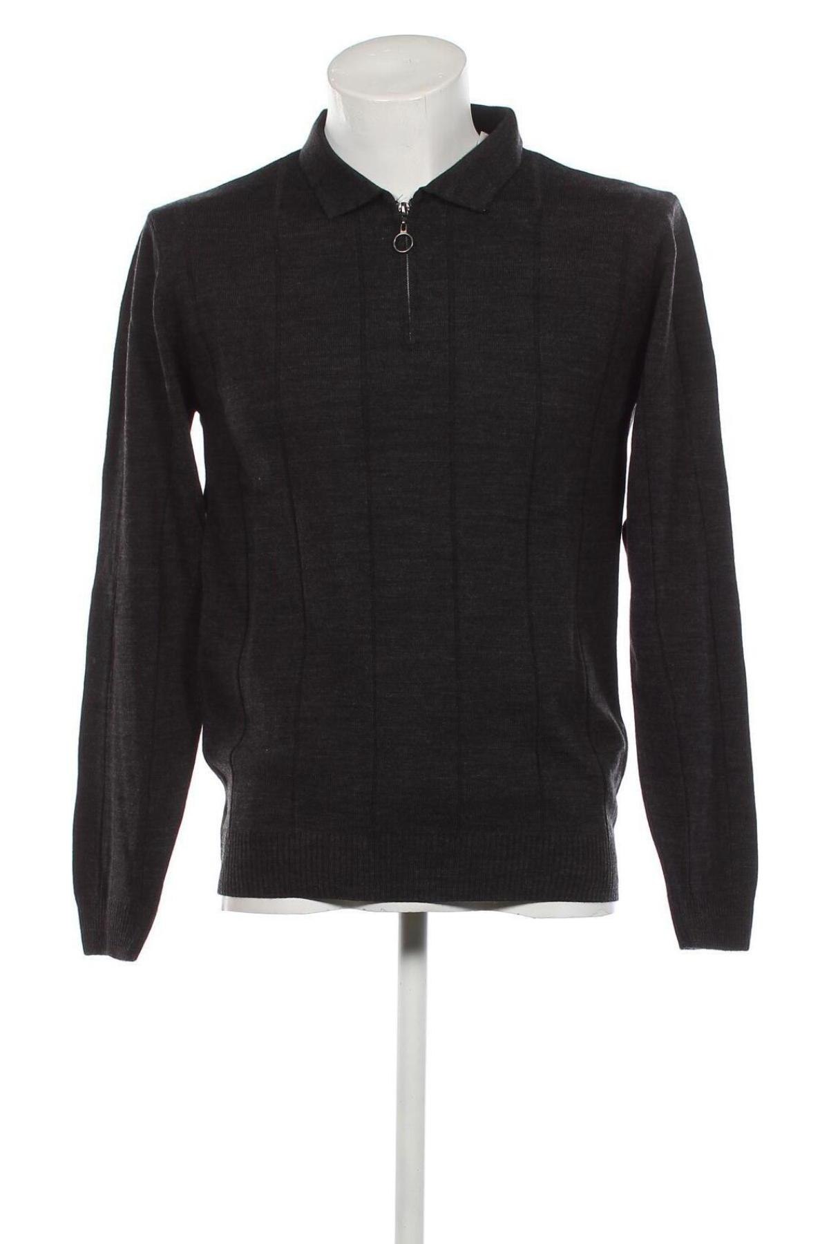Мъжки пуловер Trendyol, Размер L, Цвят Сив, Цена 17,28 лв.