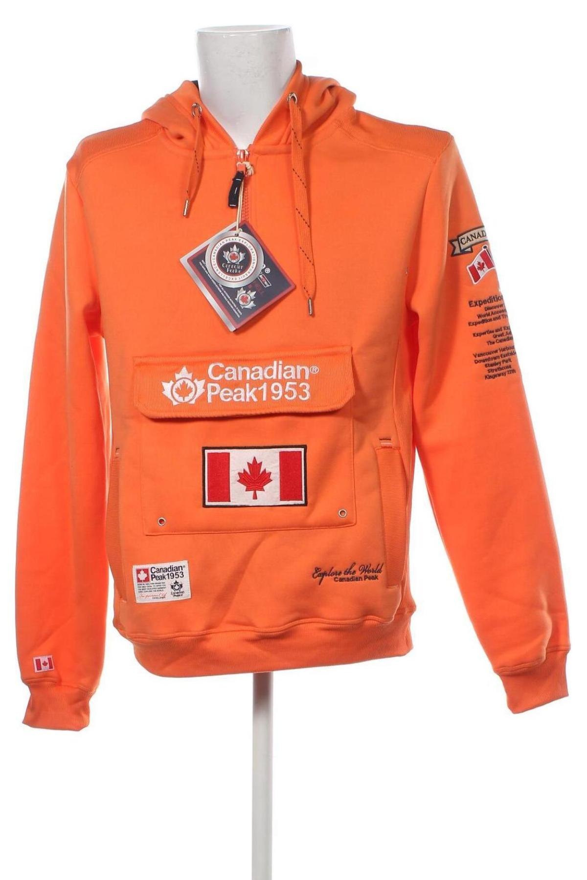 Ανδρικό φούτερ Canadian Peak, Μέγεθος L, Χρώμα Πορτοκαλί, Τιμή 54,88 €