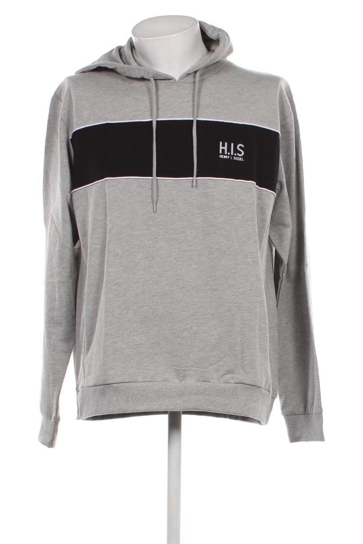 Herren Sweatshirt H.I.S, Größe XL, Farbe Grau, Preis 15,65 €