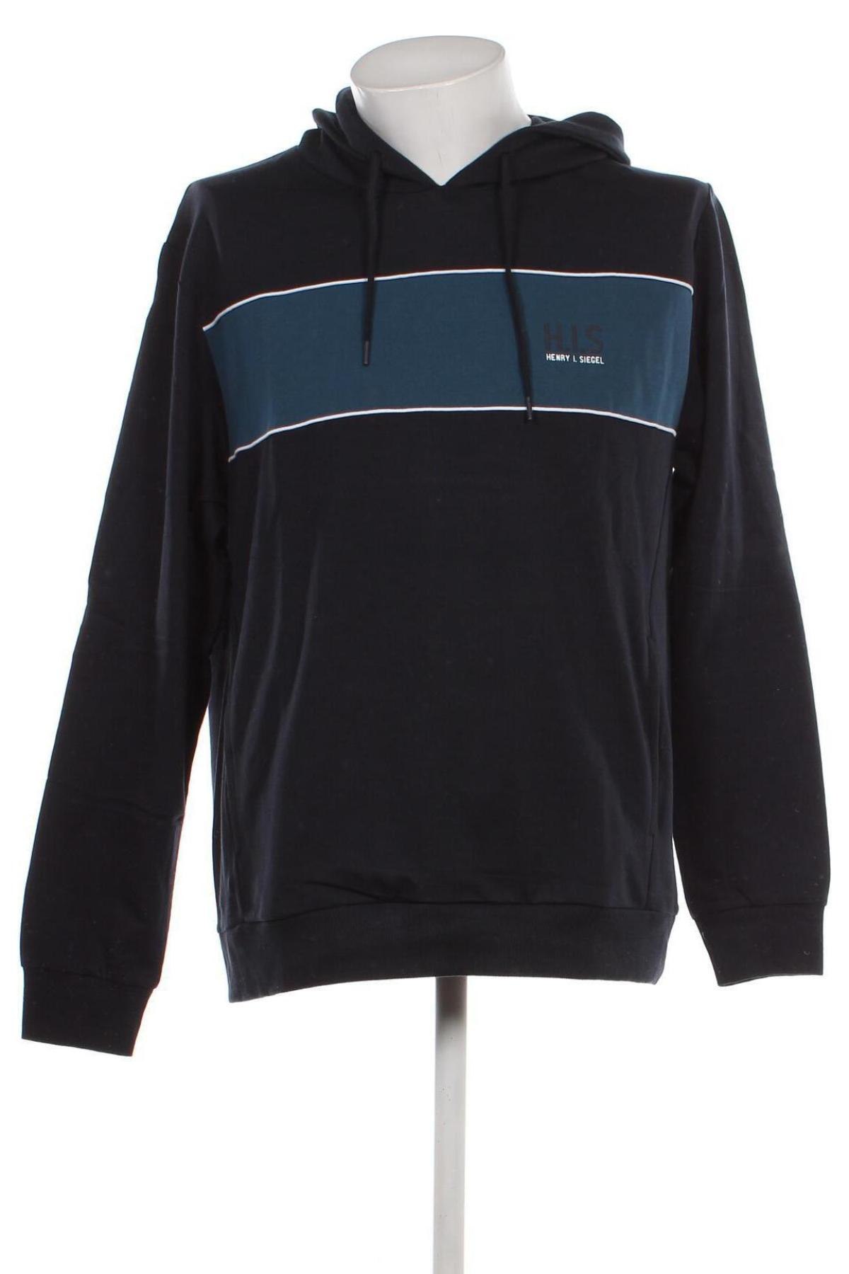 Herren Sweatshirt H.I.S, Größe L, Farbe Blau, Preis € 11,38