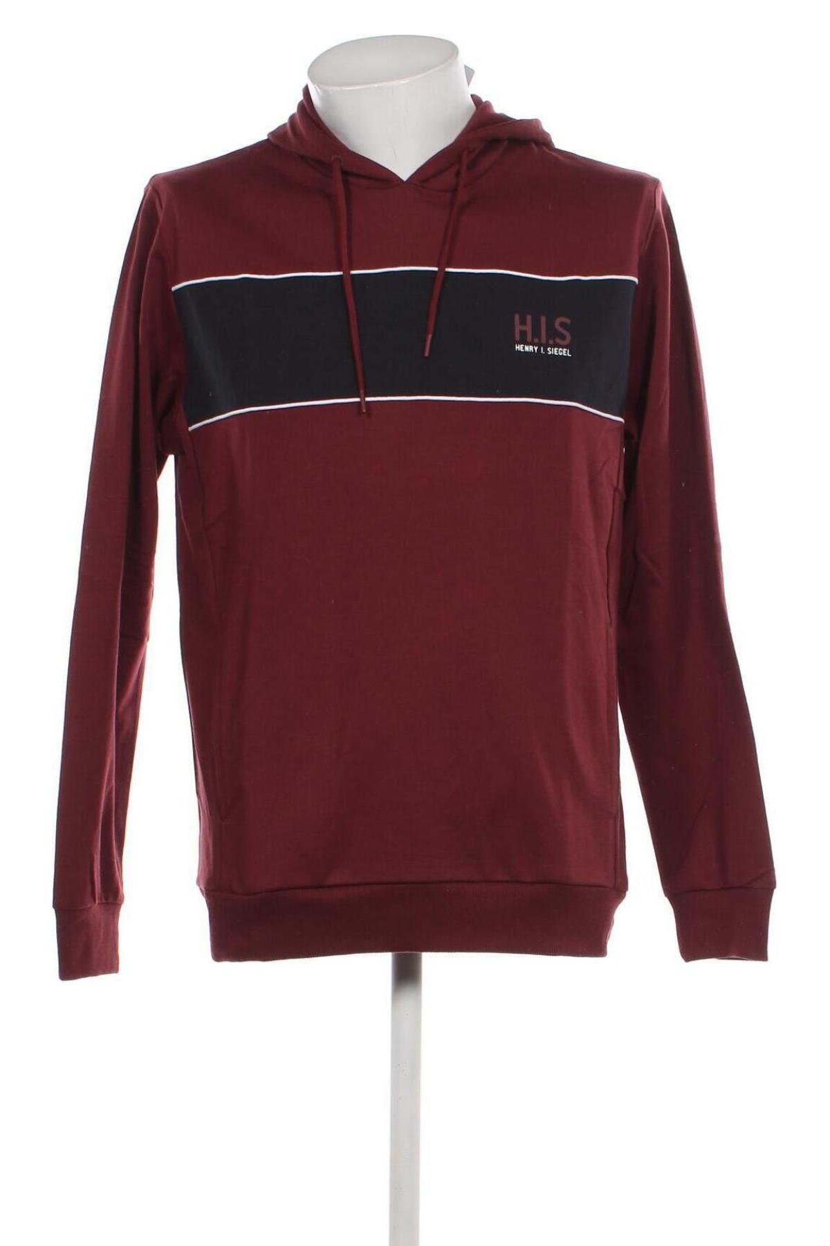 Herren Sweatshirt H.I.S, Größe M, Farbe Rot, Preis € 10,91