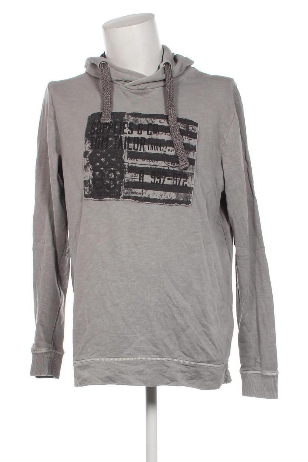 Herren Sweatshirt Tom Tailor, Größe L, Farbe Grau, Preis 20,18 €
