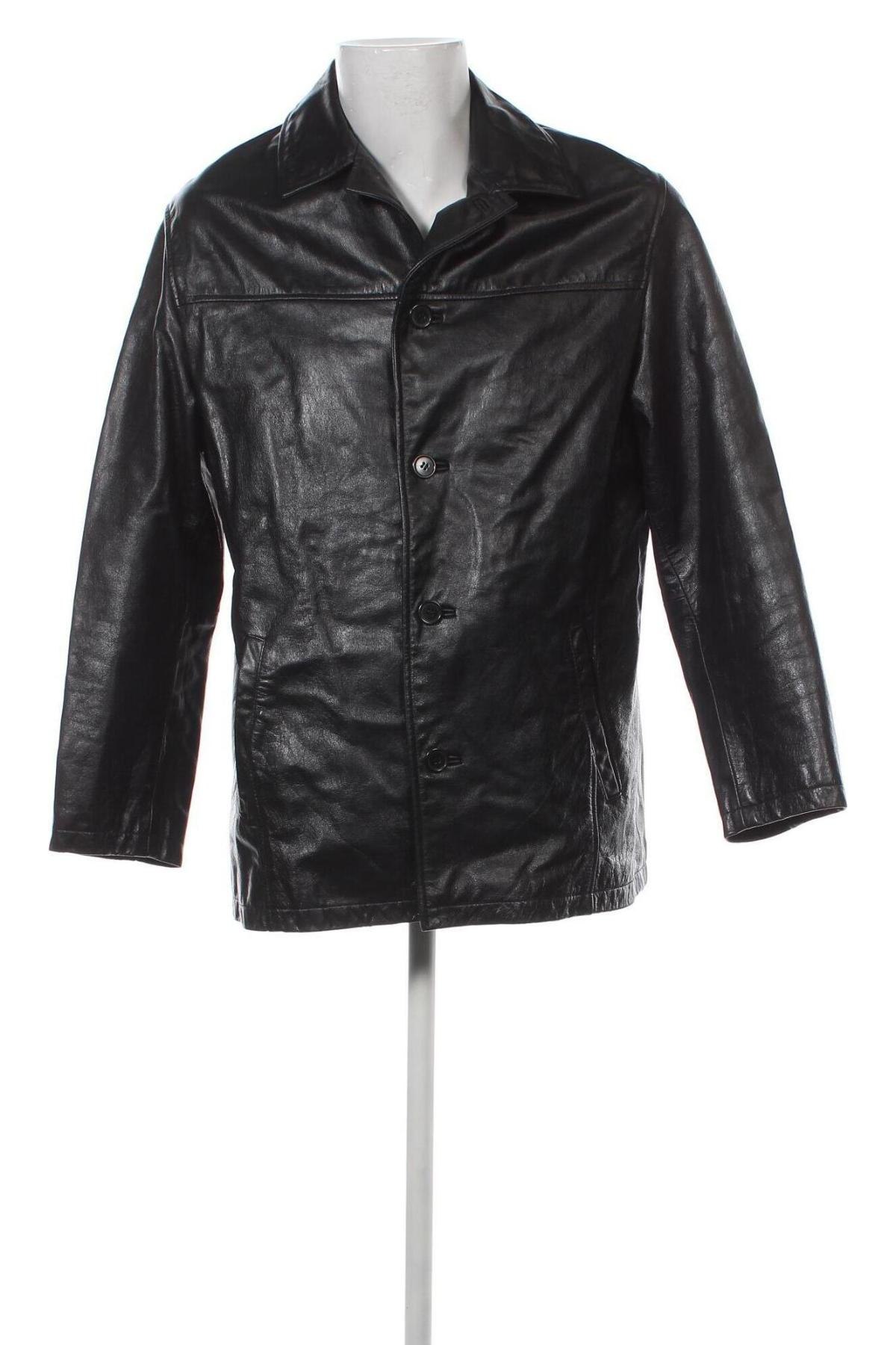 Pánska kožená bunda  TCM, Veľkosť M, Farba Čierna, Cena  60,67 €