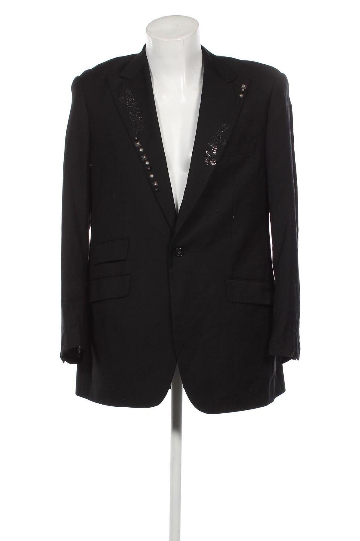 Ανδρικό σακάκι Christian Audigier, Μέγεθος S, Χρώμα Μαύρο, Τιμή 72,99 €