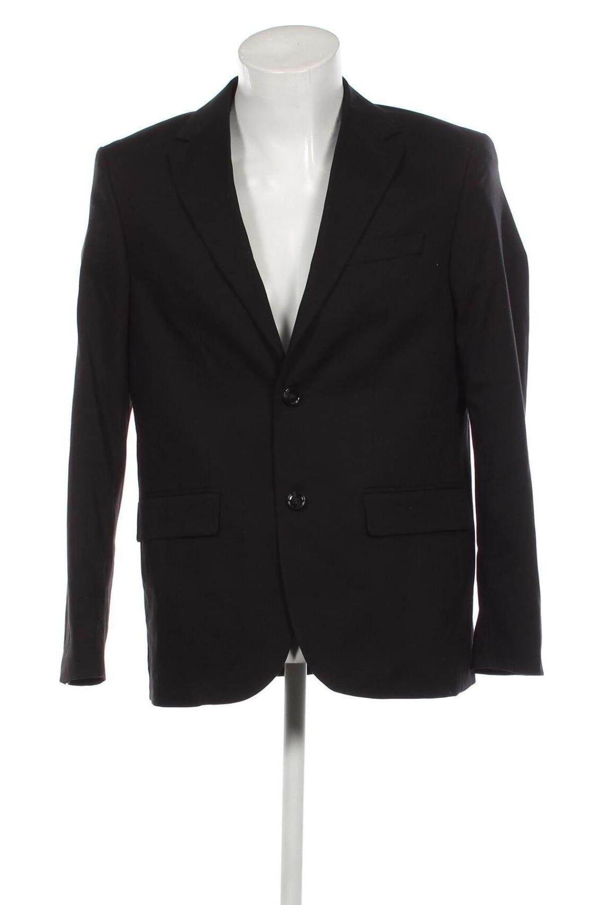 Ανδρικό σακάκι H&M, Μέγεθος L, Χρώμα Μαύρο, Τιμή 27,22 €