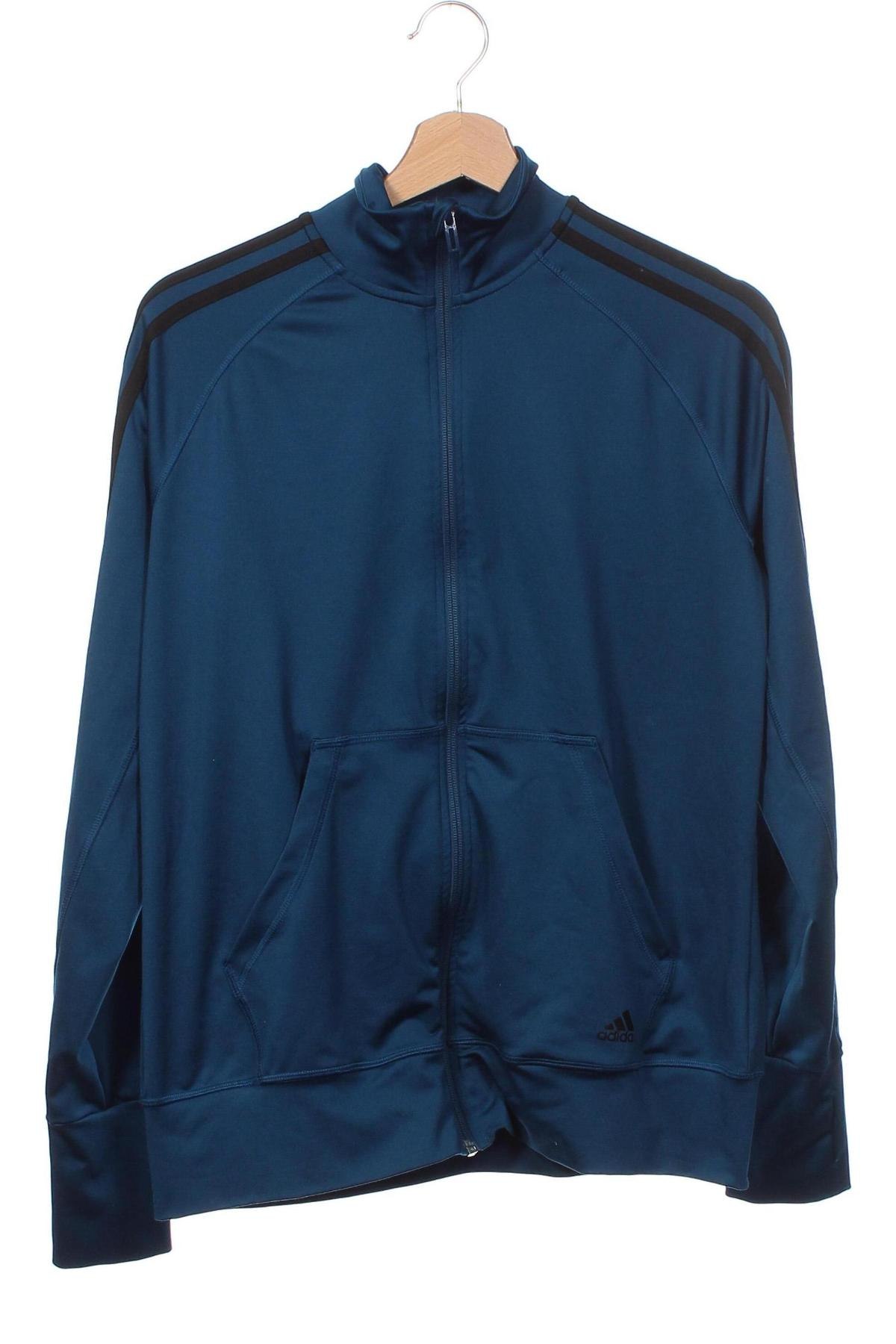Ανδρική αθλητική ζακέτα Adidas, Μέγεθος L, Χρώμα Μπλέ, Τιμή 20,71 €