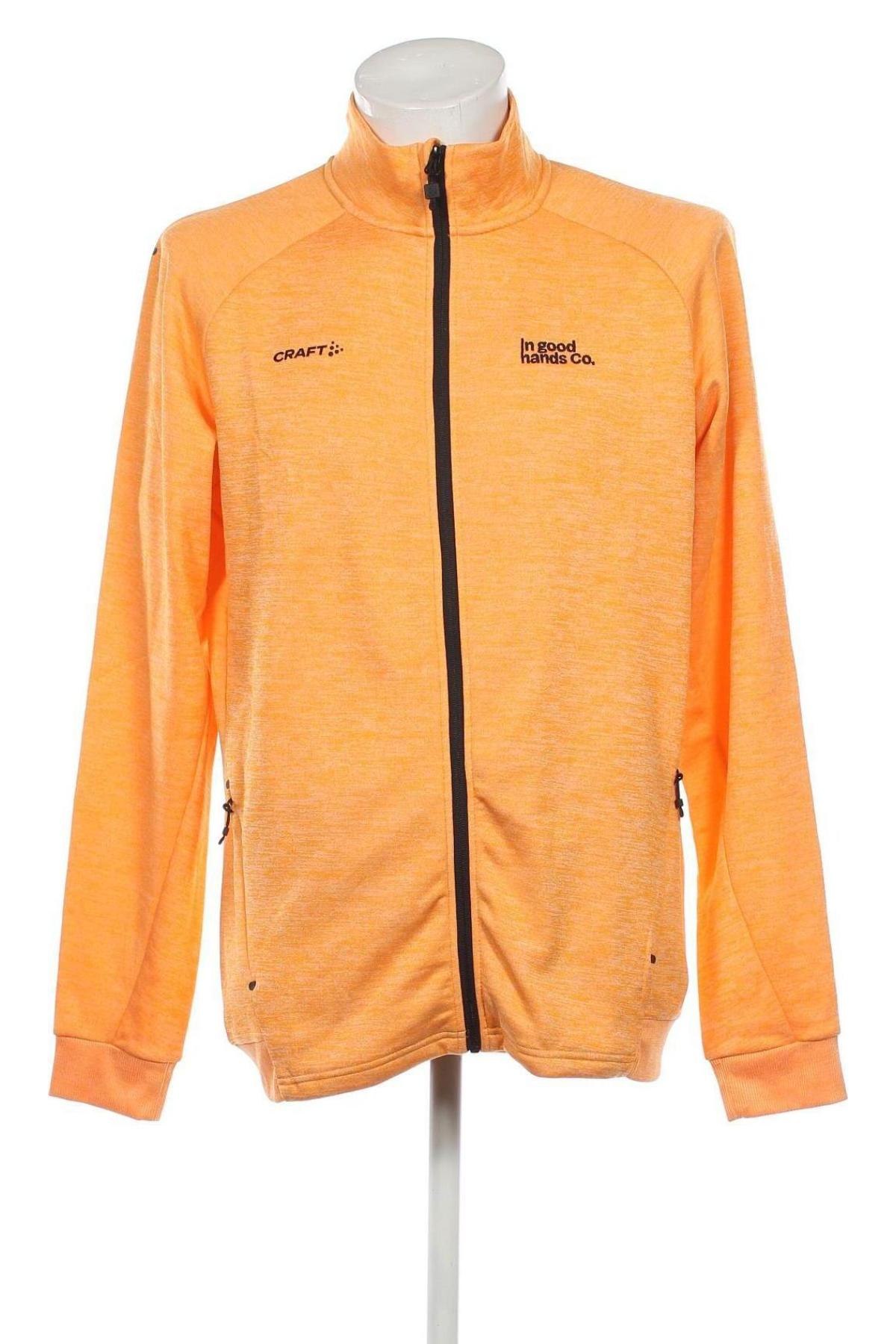 Ανδρική αθλητική ζακέτα Craft, Μέγεθος XL, Χρώμα Πορτοκαλί, Τιμή 39,84 €
