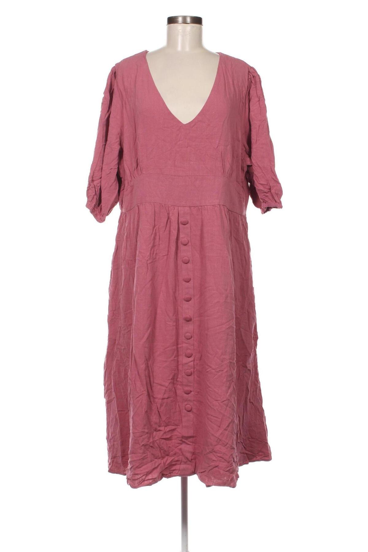 Šaty  Atmos & Here, Velikost XXL, Barva Popelavě růžová, Cena  1 480,00 Kč