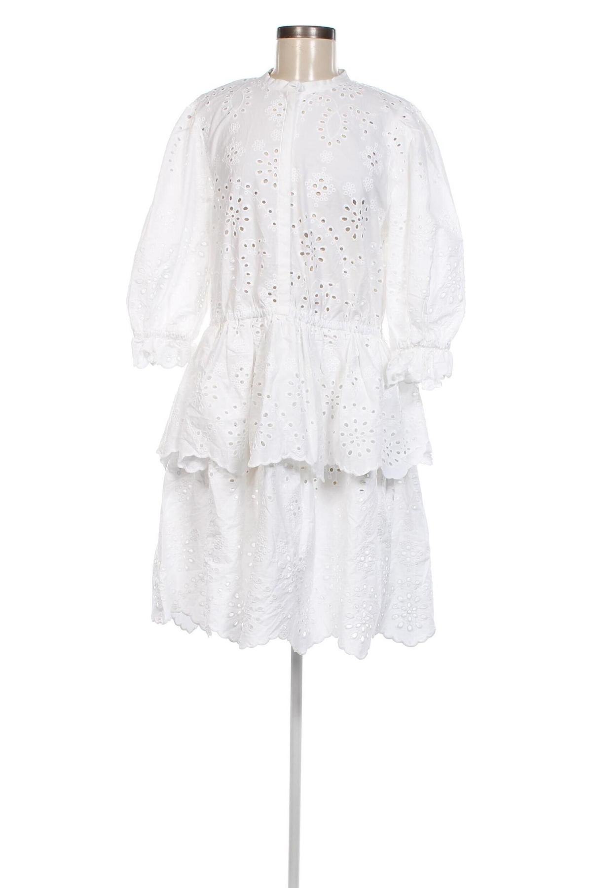 Kleid Bruuns Bazaar, Größe L, Farbe Weiß, Preis 74,87 €