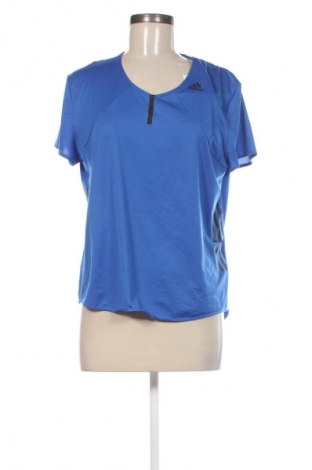 Damen T-Shirt Adidas, Größe XXL, Farbe Blau, Preis 18,99 €