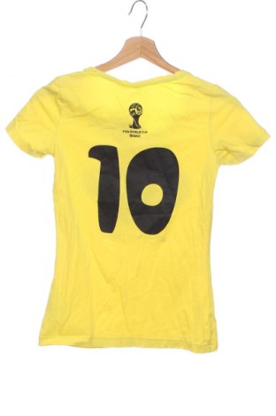 Damen T-Shirt Fifa World Cup, Größe XS, Farbe Gelb, Preis 9,00 €