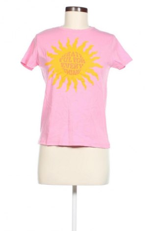 Γυναικείο t-shirt Pull&Bear, Μέγεθος M, Χρώμα Ρόζ , Τιμή 8,70 €