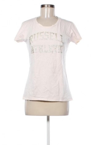 Damen T-Shirt Russell Athletic, Größe M, Farbe Ecru, Preis 9,00 €